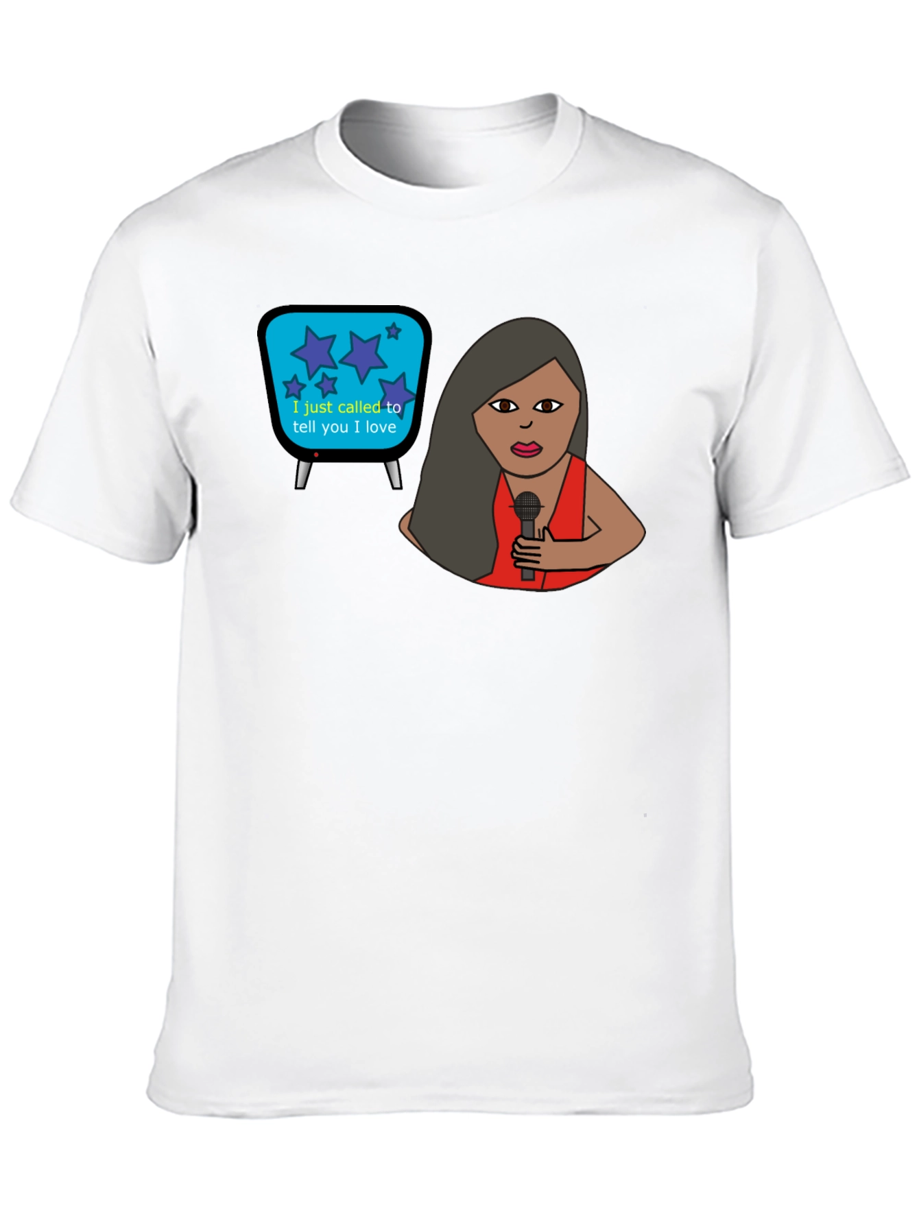 Black I Just Called T-Shirt view 10