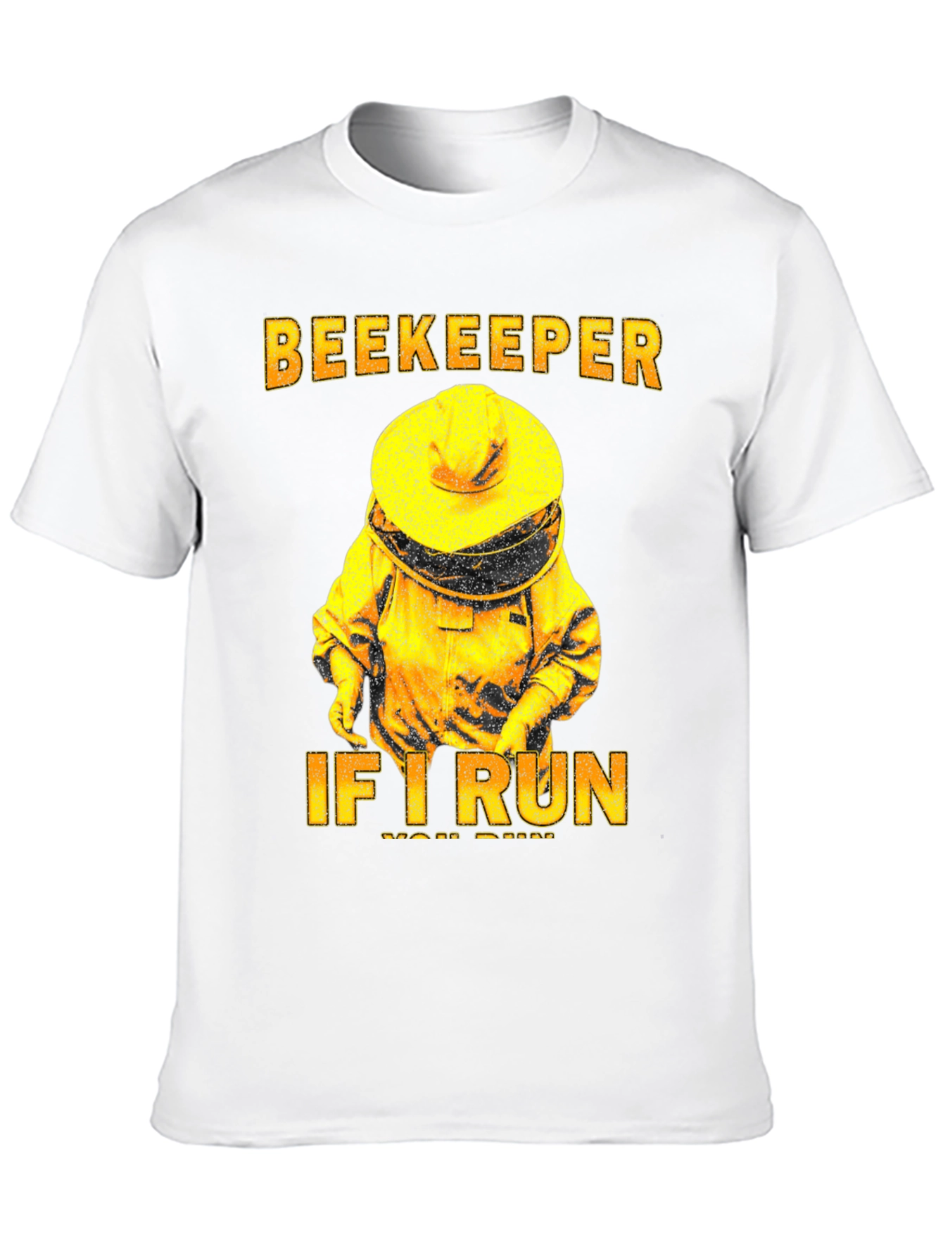 Black Beekeeper T-Shirt - If I Run, You Run Tee view 10