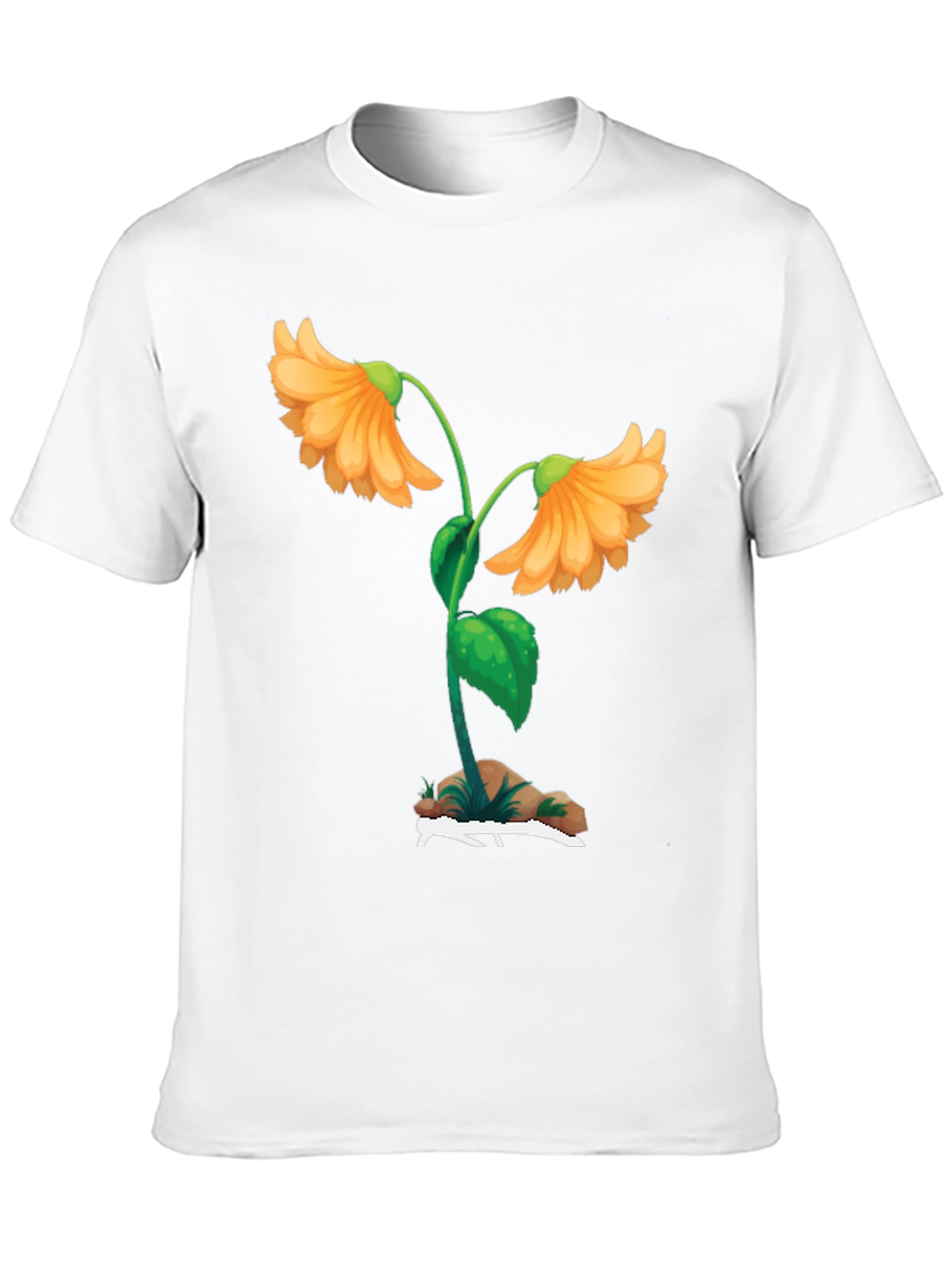 Black Floral Graphic Print T-Shirt - Black view 10