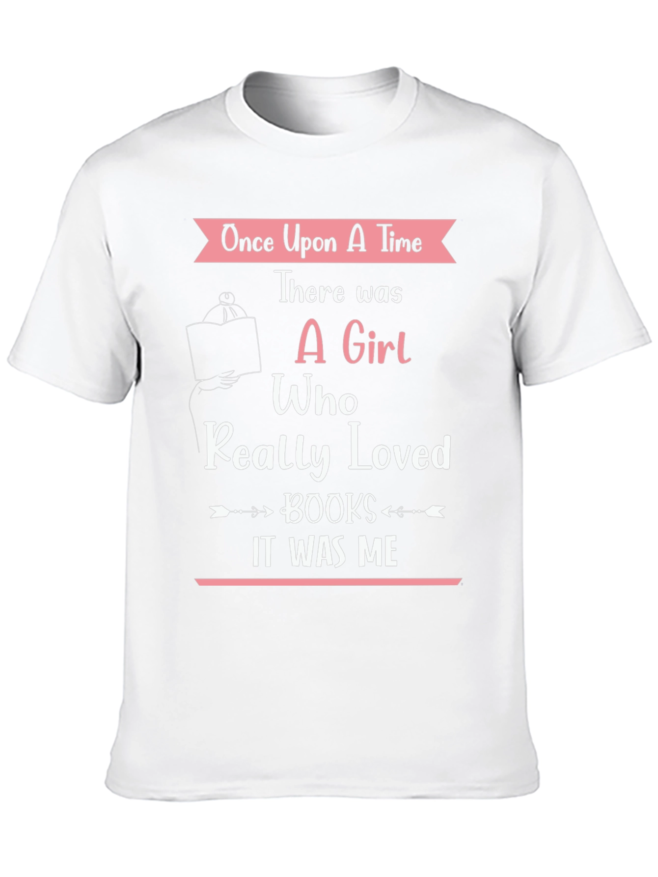 Black Book Lover T-Shirt: Once Upon A Time, A Girl Who Loved Books view 10