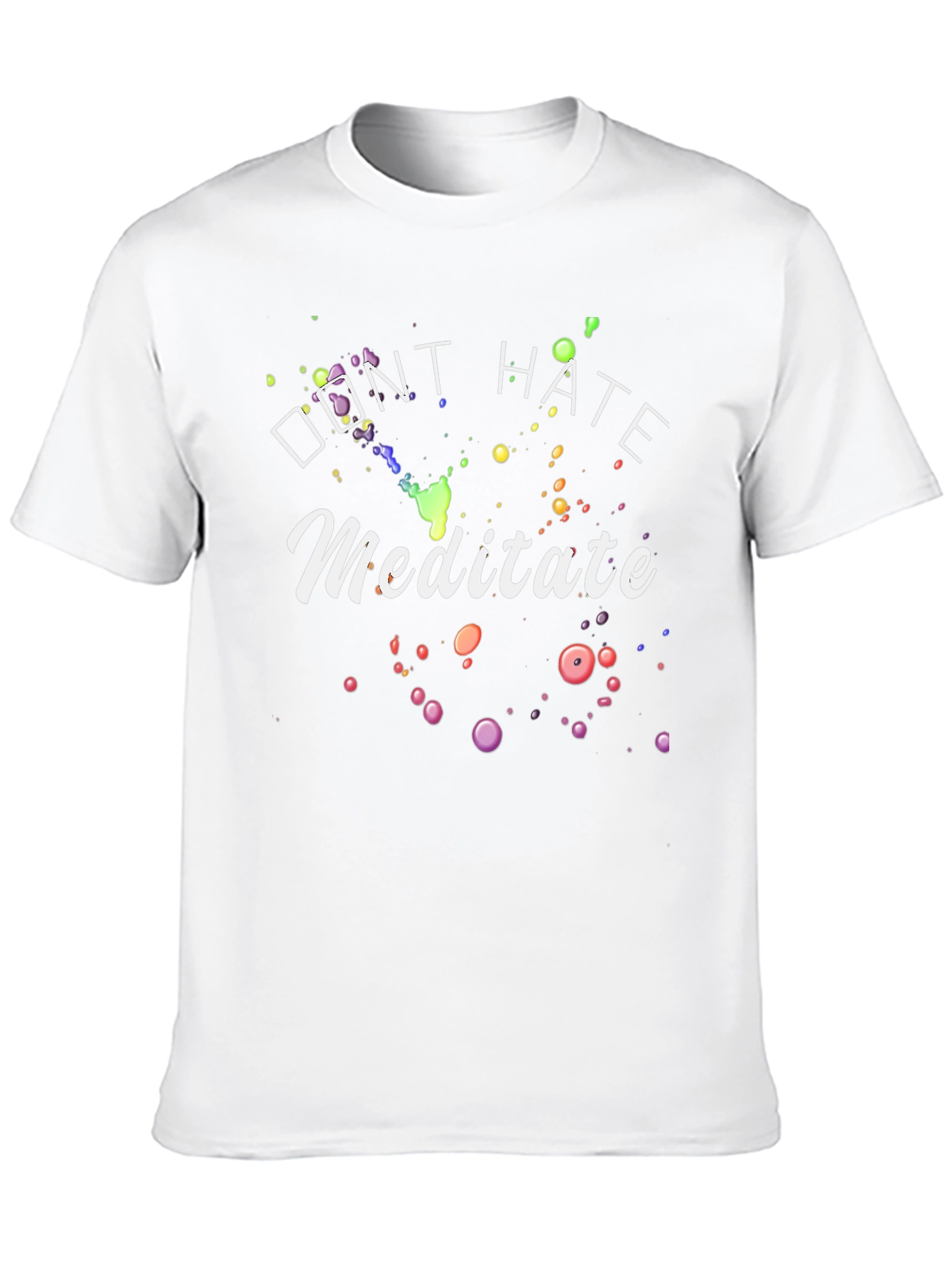 Black Don't Hate Meditate Graphic Tee view 10