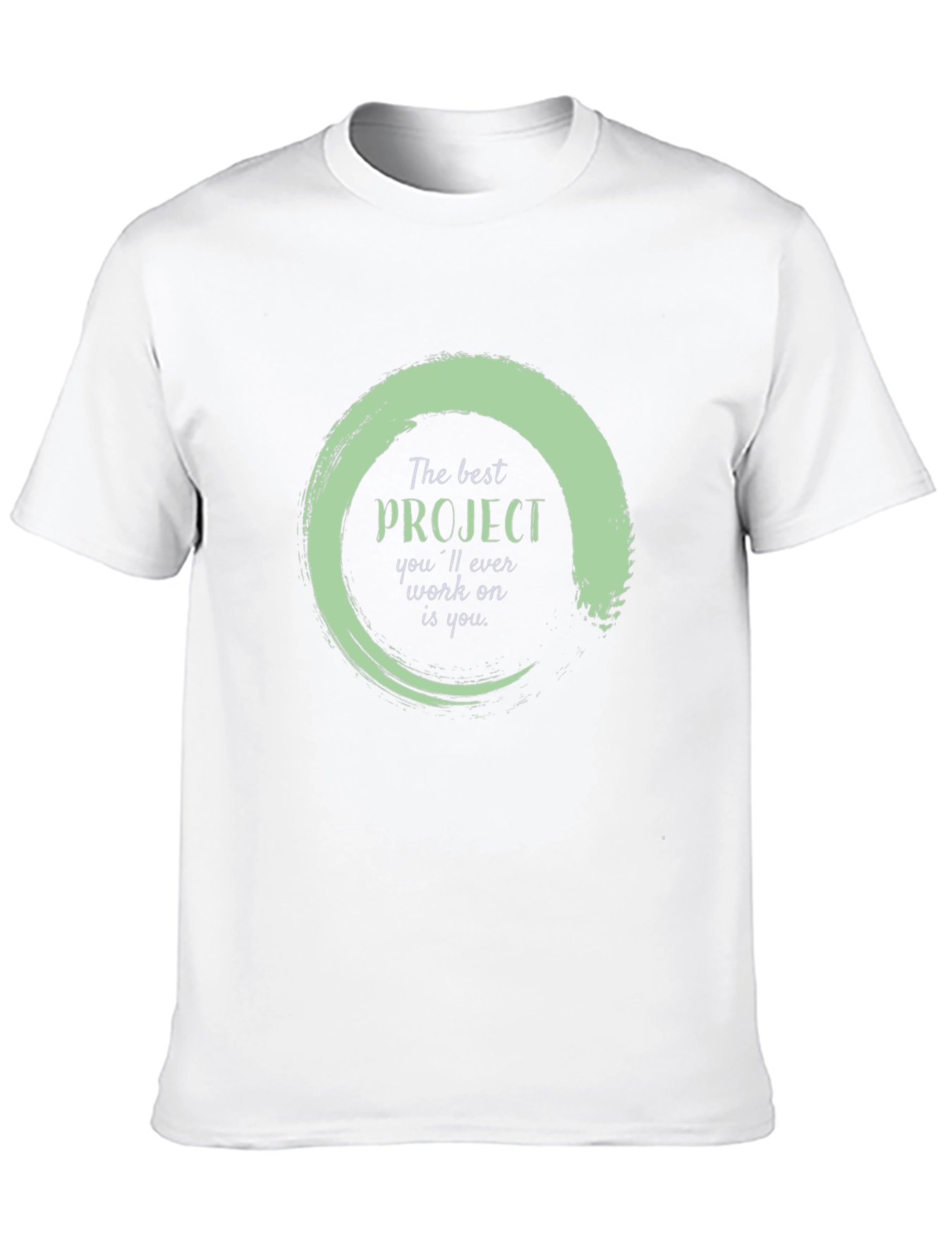 Black Inspirational Project T-Shirt - Self Improvement Apparel view 10