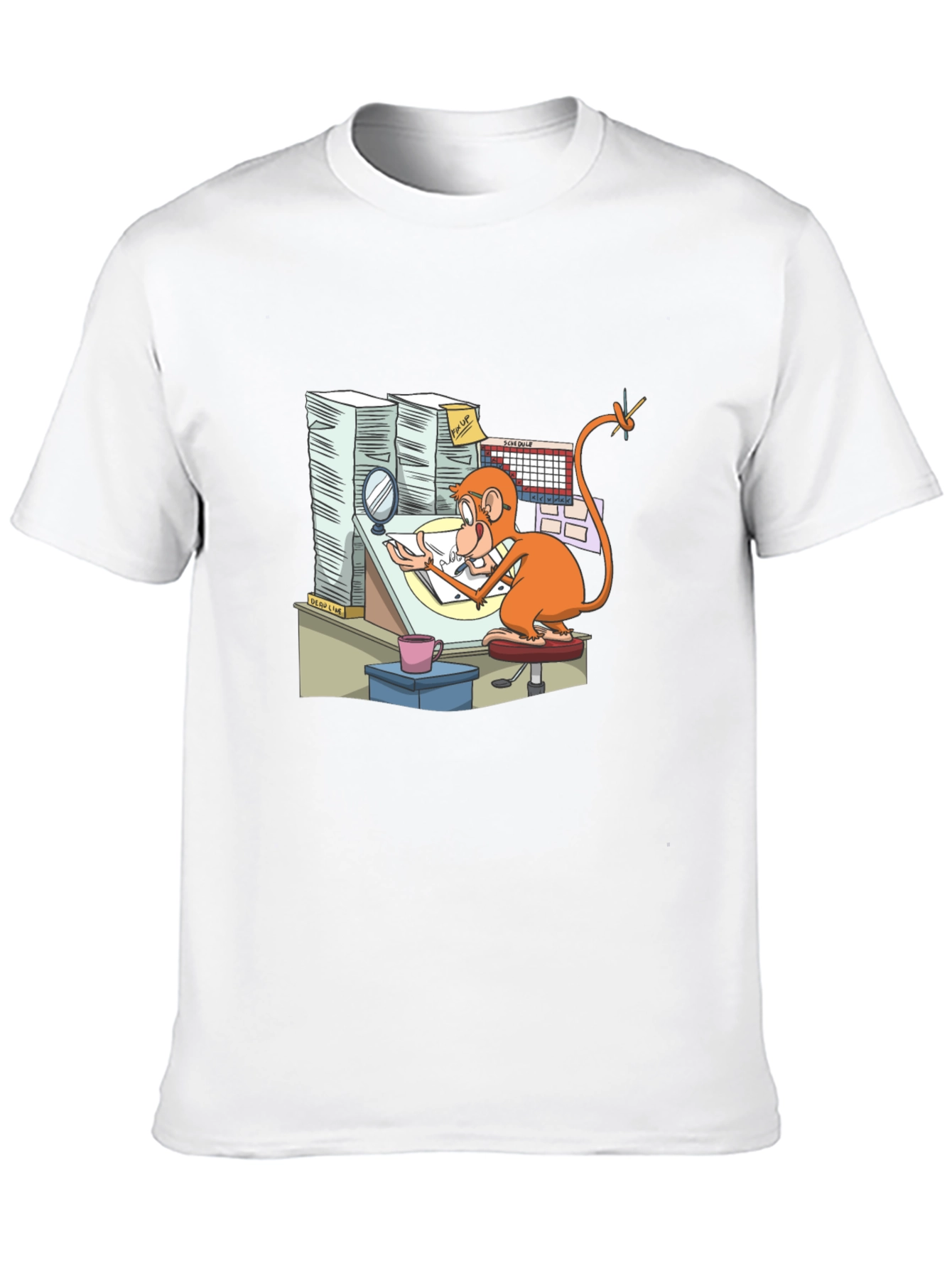 Cartoon Monkey T-Shirt - Creative Office Design - 10