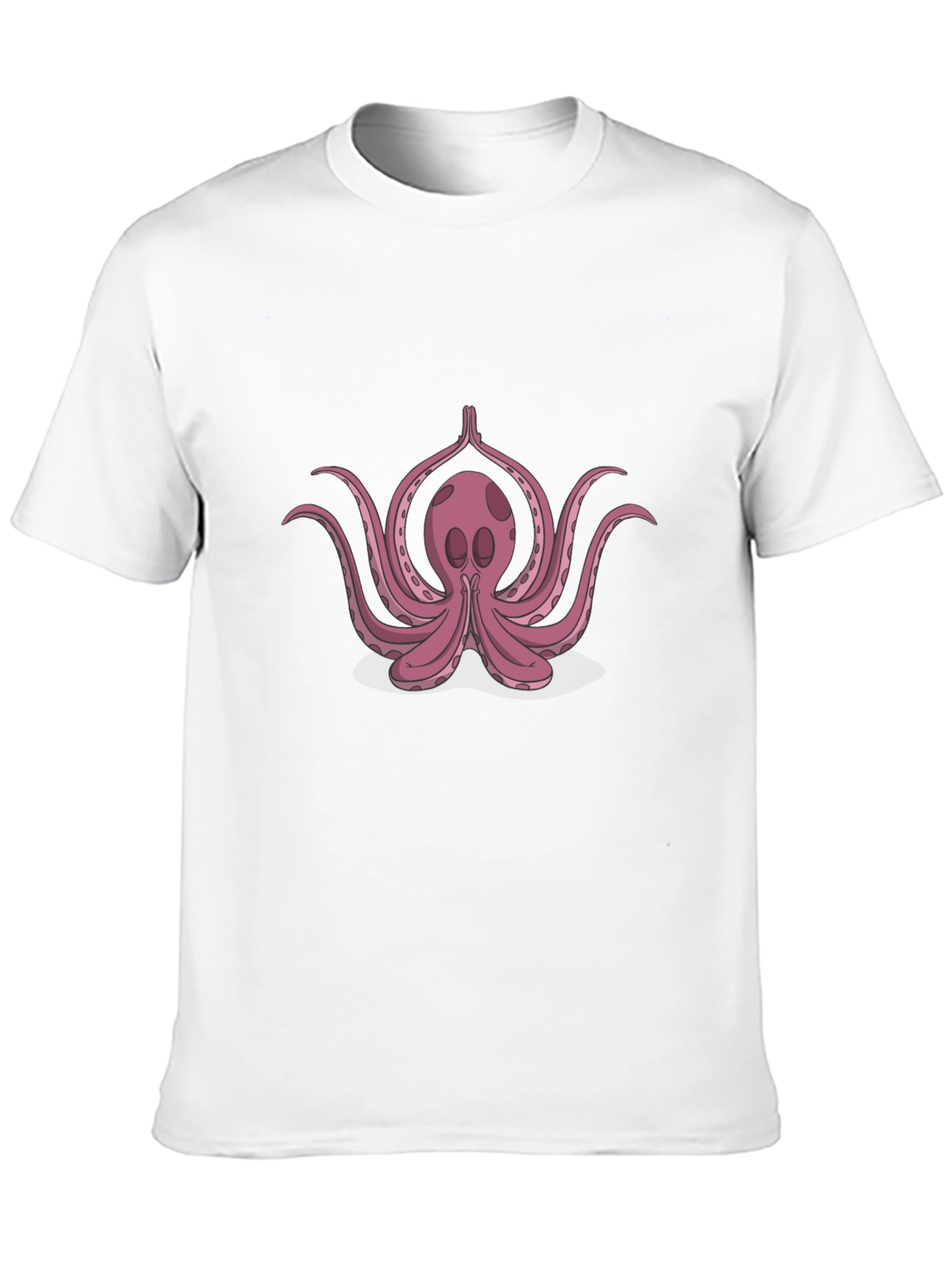 Black Yoga Octopus Black T-Shirt view 10