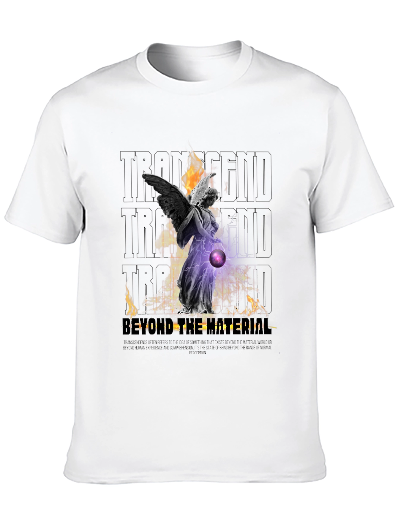 Black Transcendent Angel Graphic Tee view 10