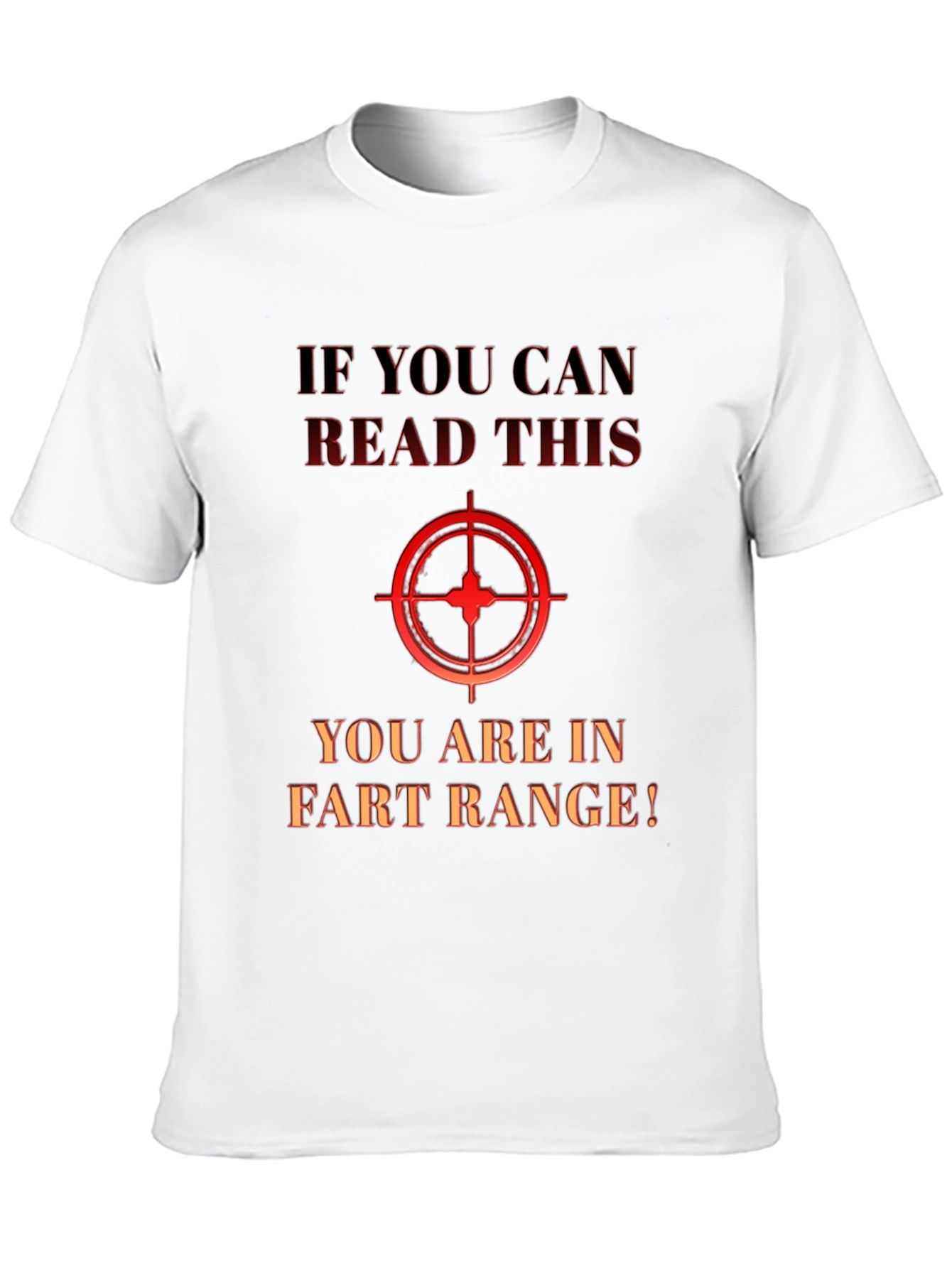 Black Humorous "Fart Range" Graphic T-Shirt view 10