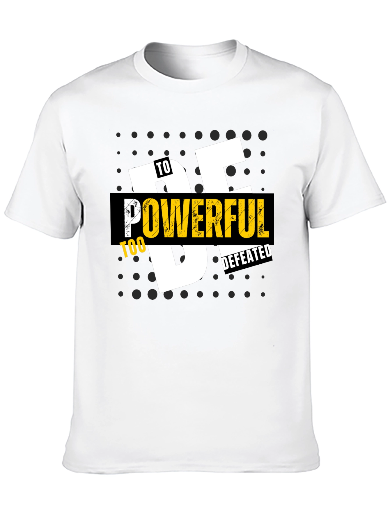 Black Be Powerful T-Shirt - Black Graphic Tee for Men view 10