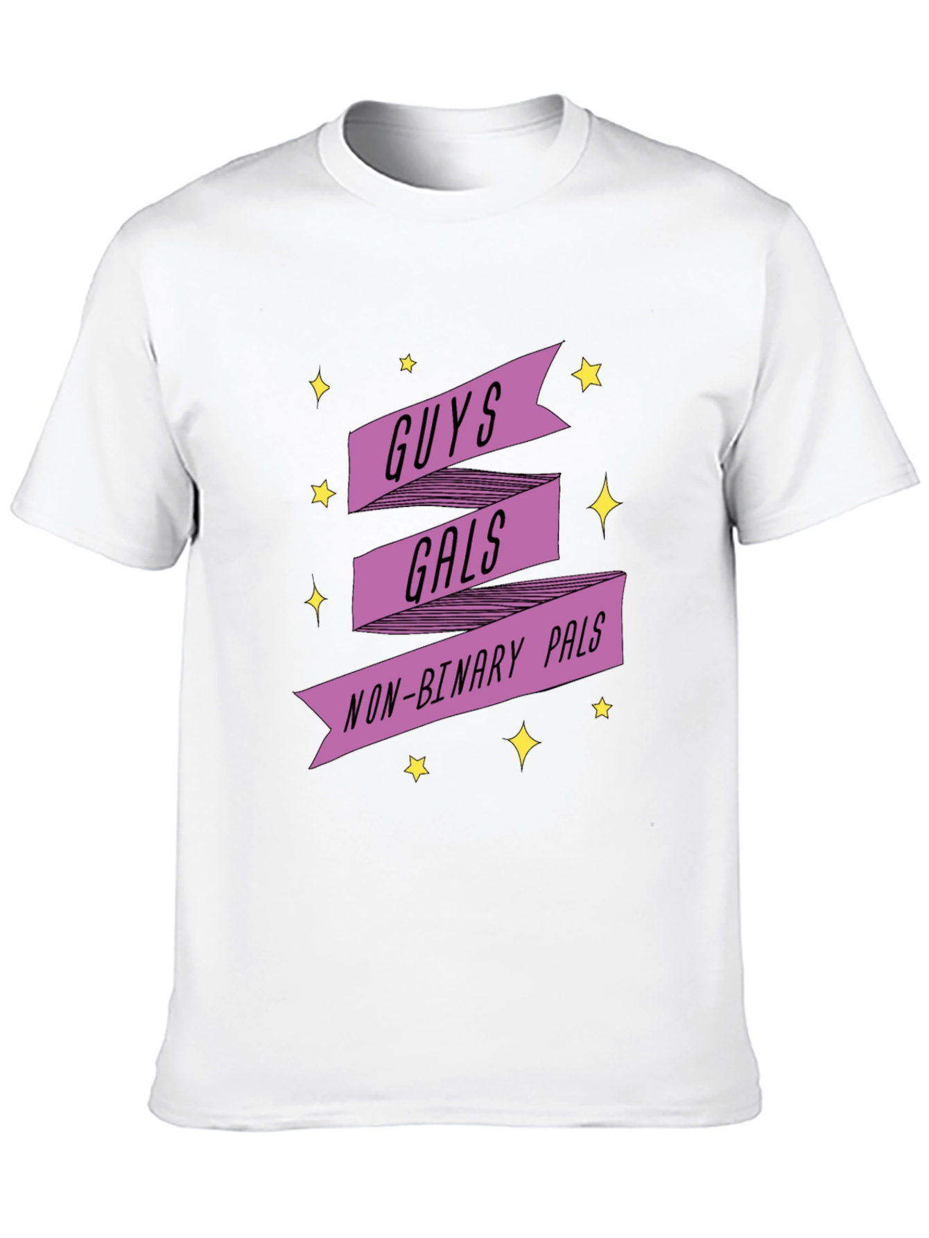 Black Guys Gals Non-Binary Pals Graphic Tee view 10