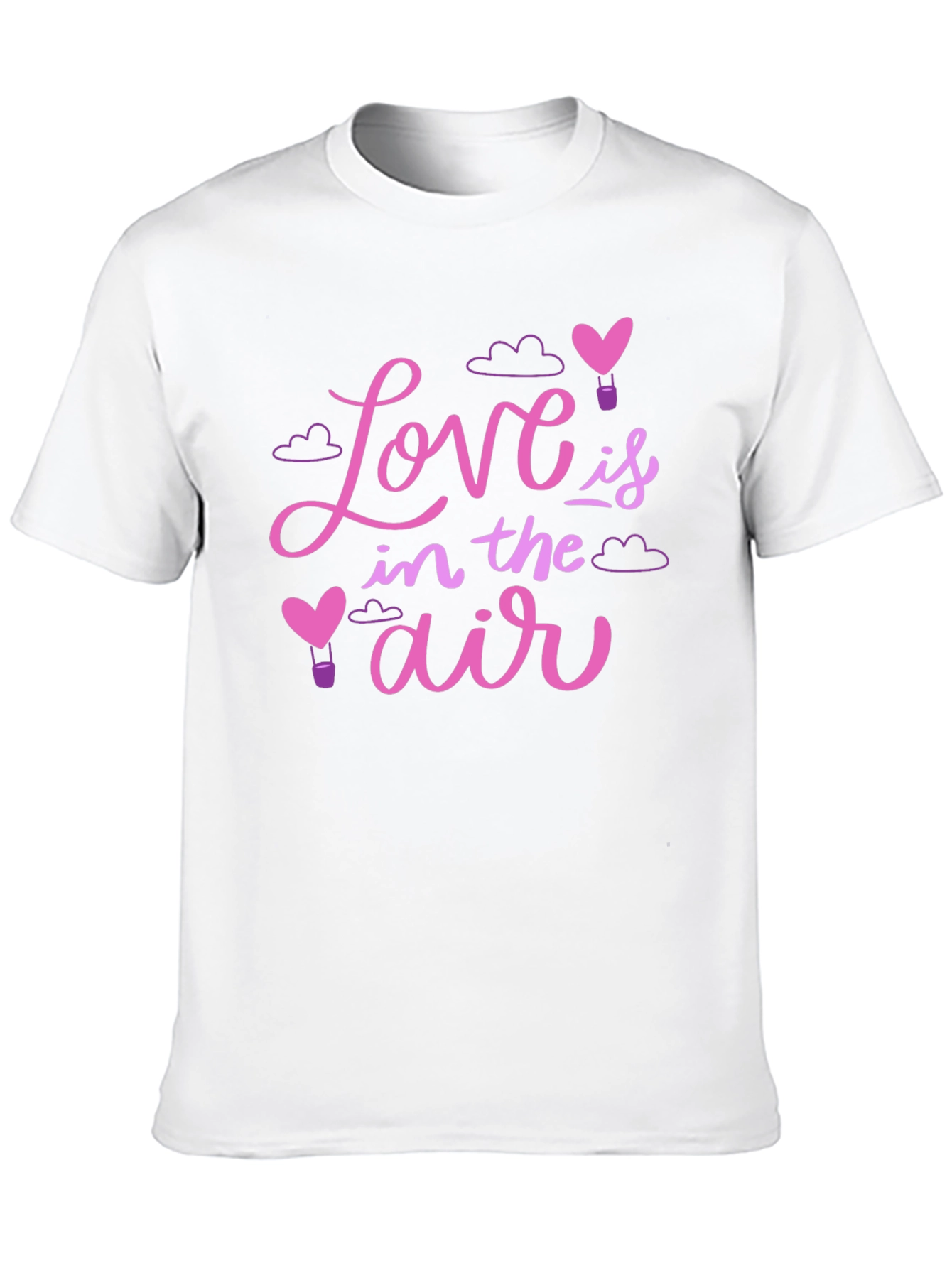 Black Love is in the Air Graphic T-Shirt - Valentine's Day Gift view 10