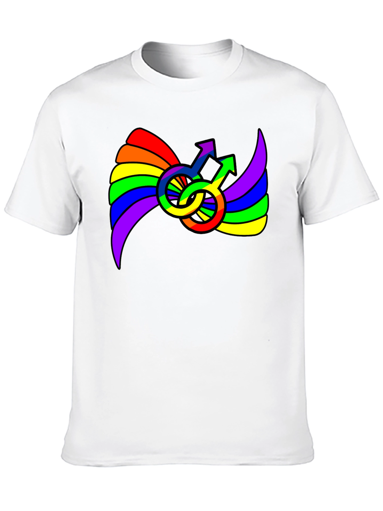 Rainbow Pride Male Symbol T-Shirt - 10