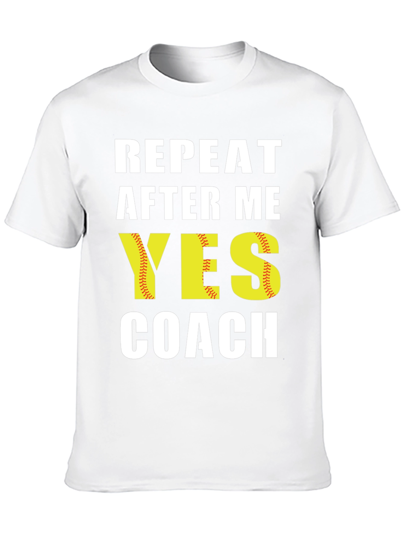 Black Repeat After Me Yes Coach T-Shirt view 10