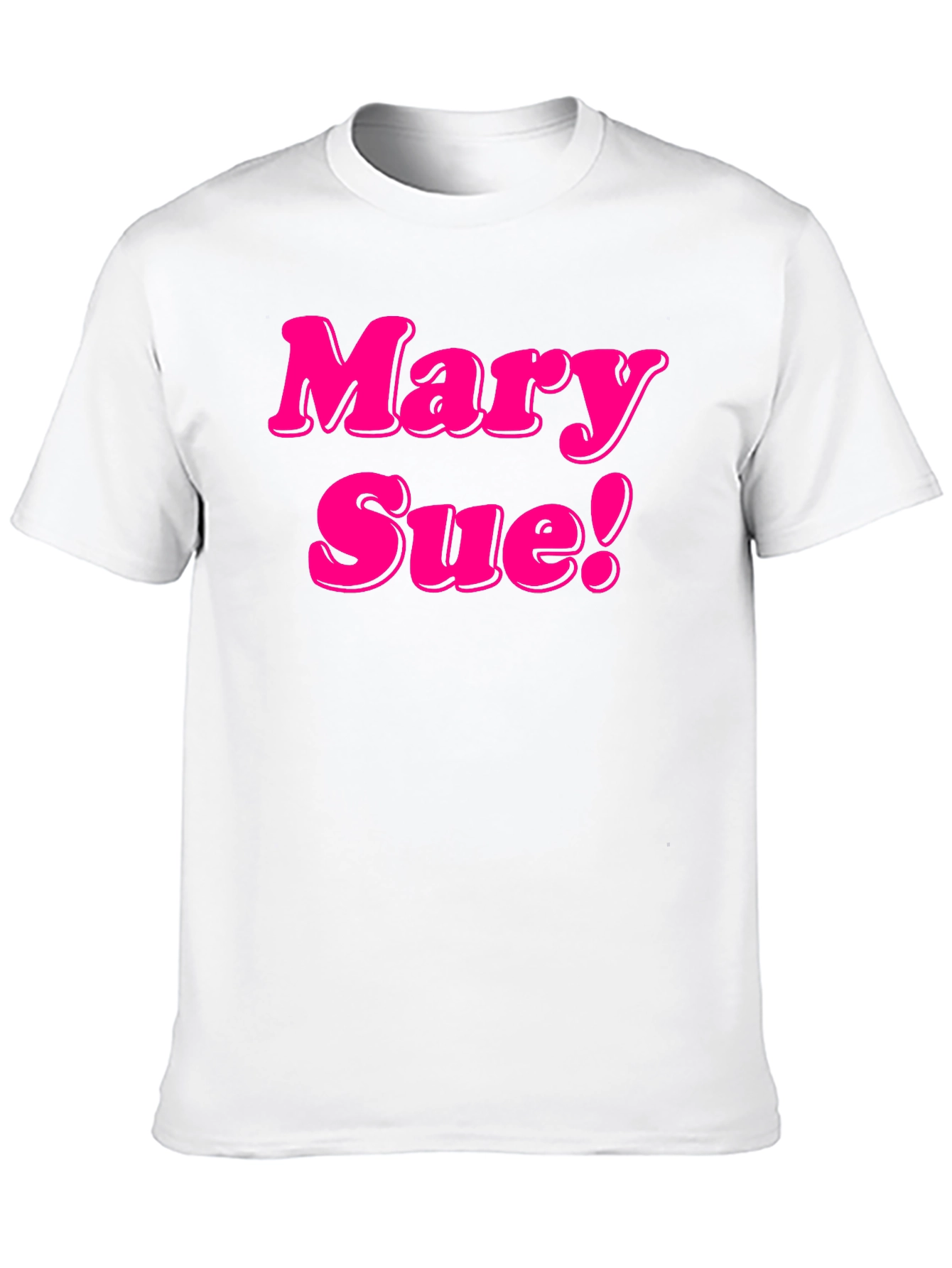 Black Mary Sue! Novelty Graphic Tee - Black Cotton T-Shirt view 10