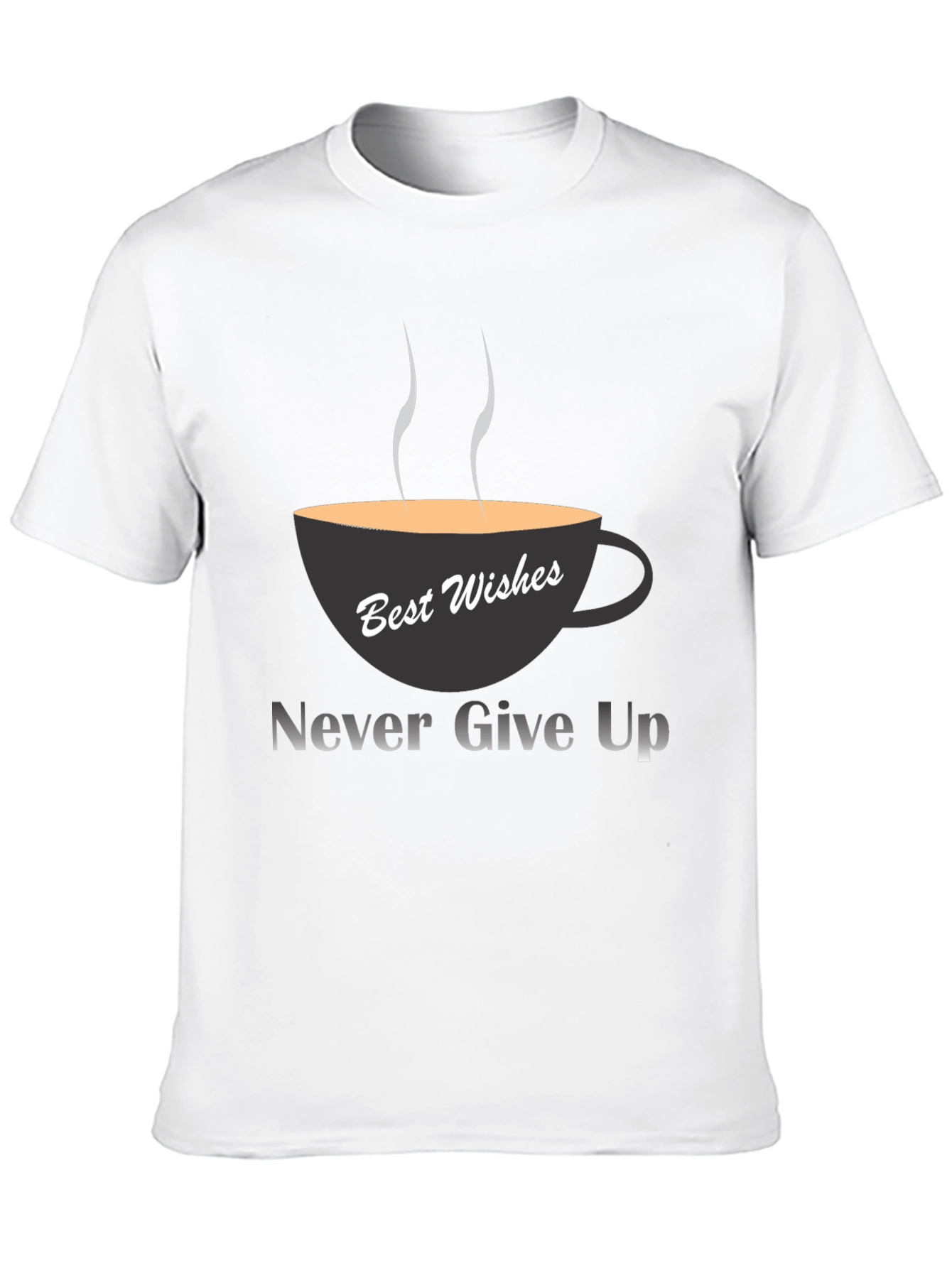 Black Best Wishes Tee: Never Give Up view 10