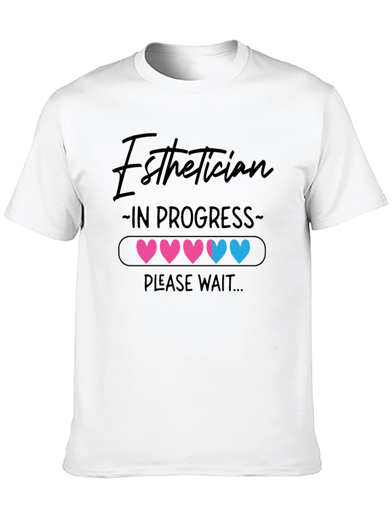Black Esthetician In Progress Graphic T-Shirt view 10