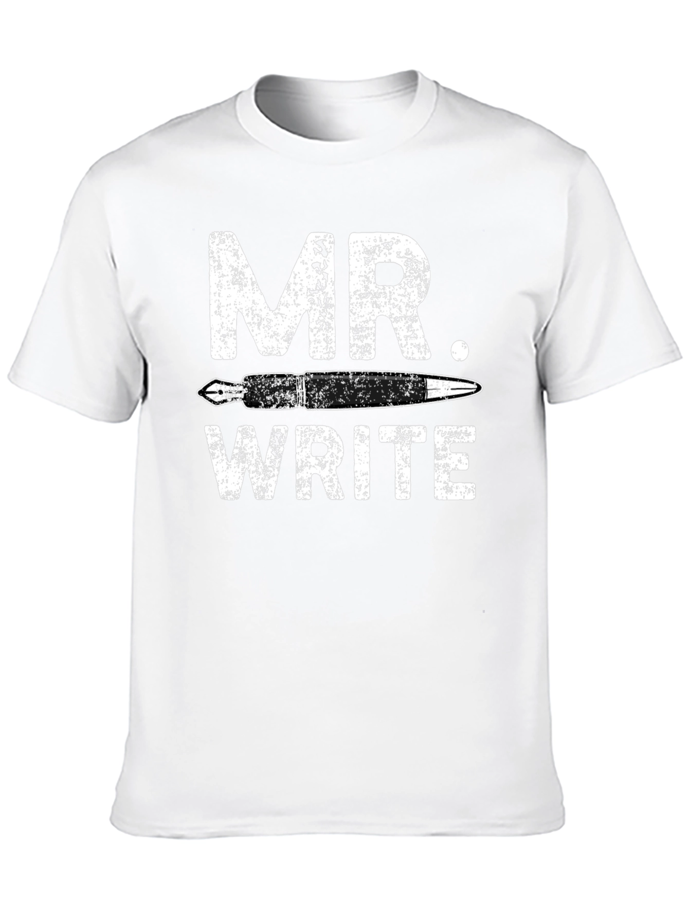 Black Mr. Write Black Graphic Tee - Author Gift Idea view 10
