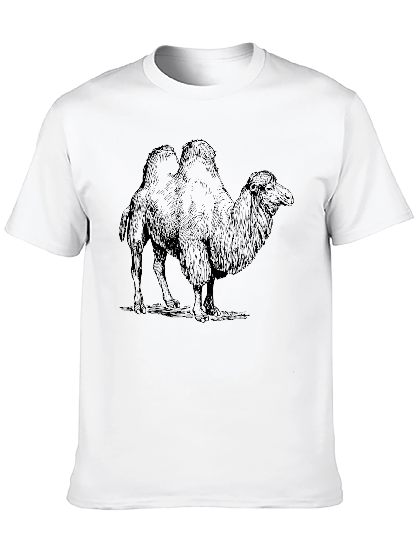 Black Camel Graphic Print Black T-Shirt view 10