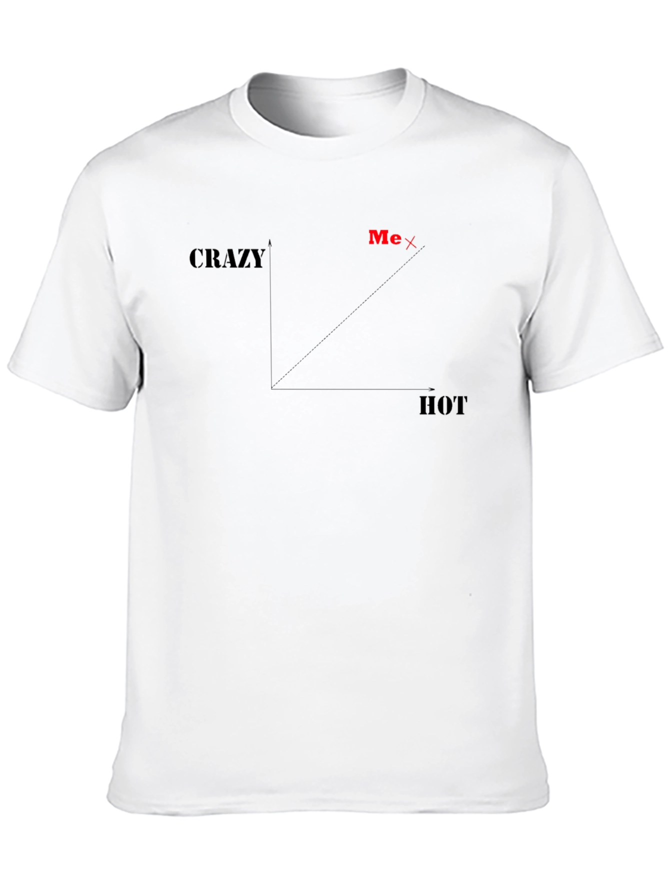 Black Crazy Me Hot Graphic T-Shirt - Black view 10