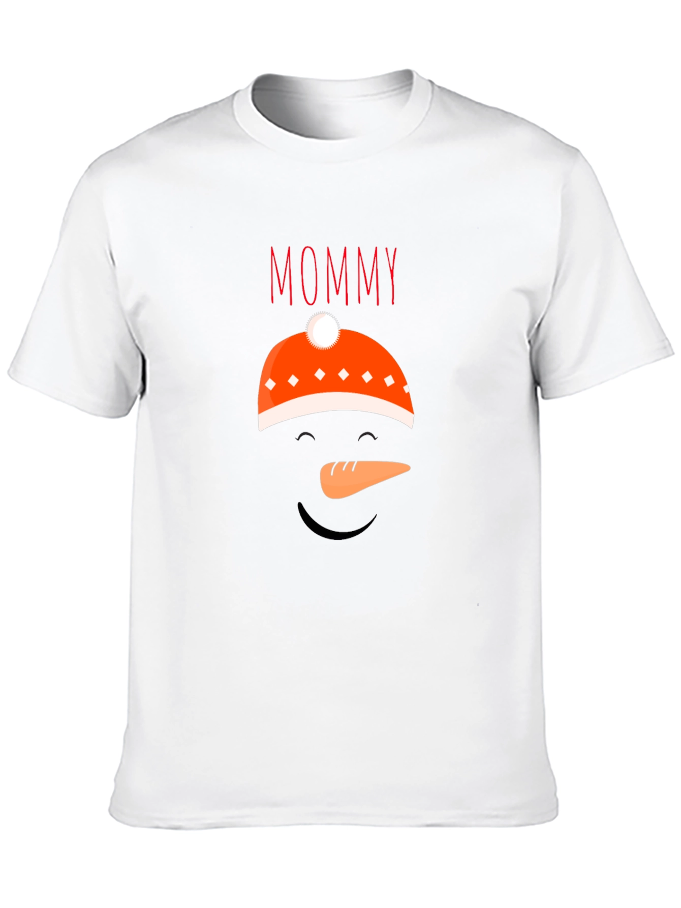 Black Mommy Snowman Graphic Tee - Holiday Fun view 10
