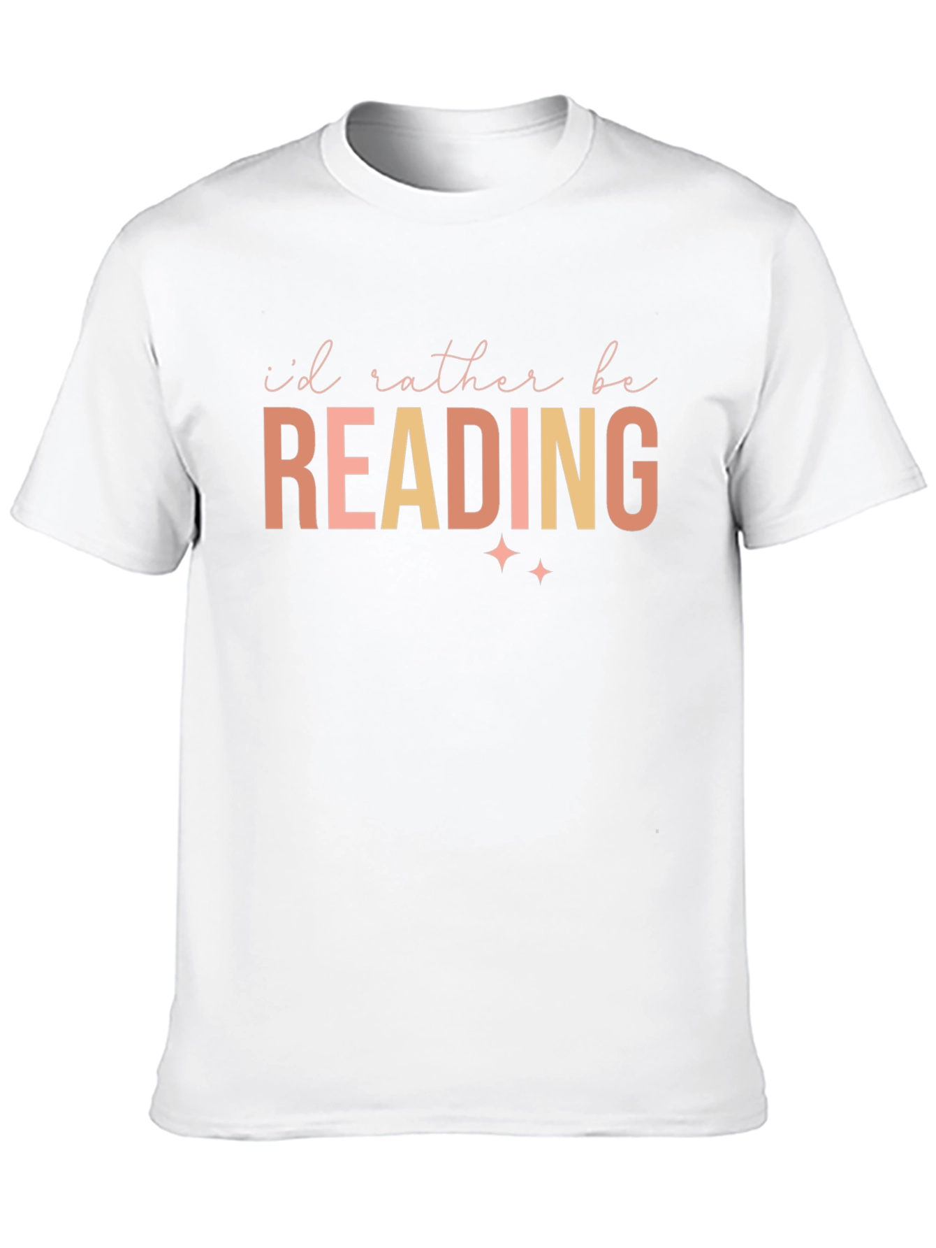 Black I'd Rather Be Reading T-Shirt - Black view 10