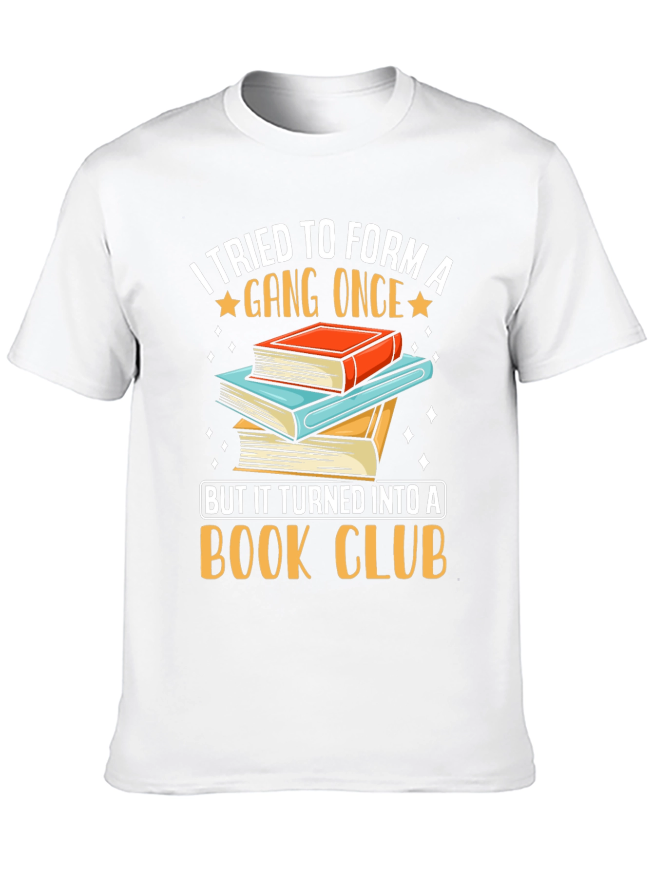 Black Funny Book Club T-Shirt, Gang Turned Book Club Tee view 10
