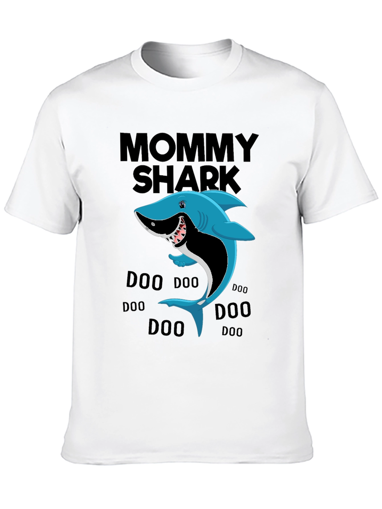 Black Mommy Shark T-Shirt view 10