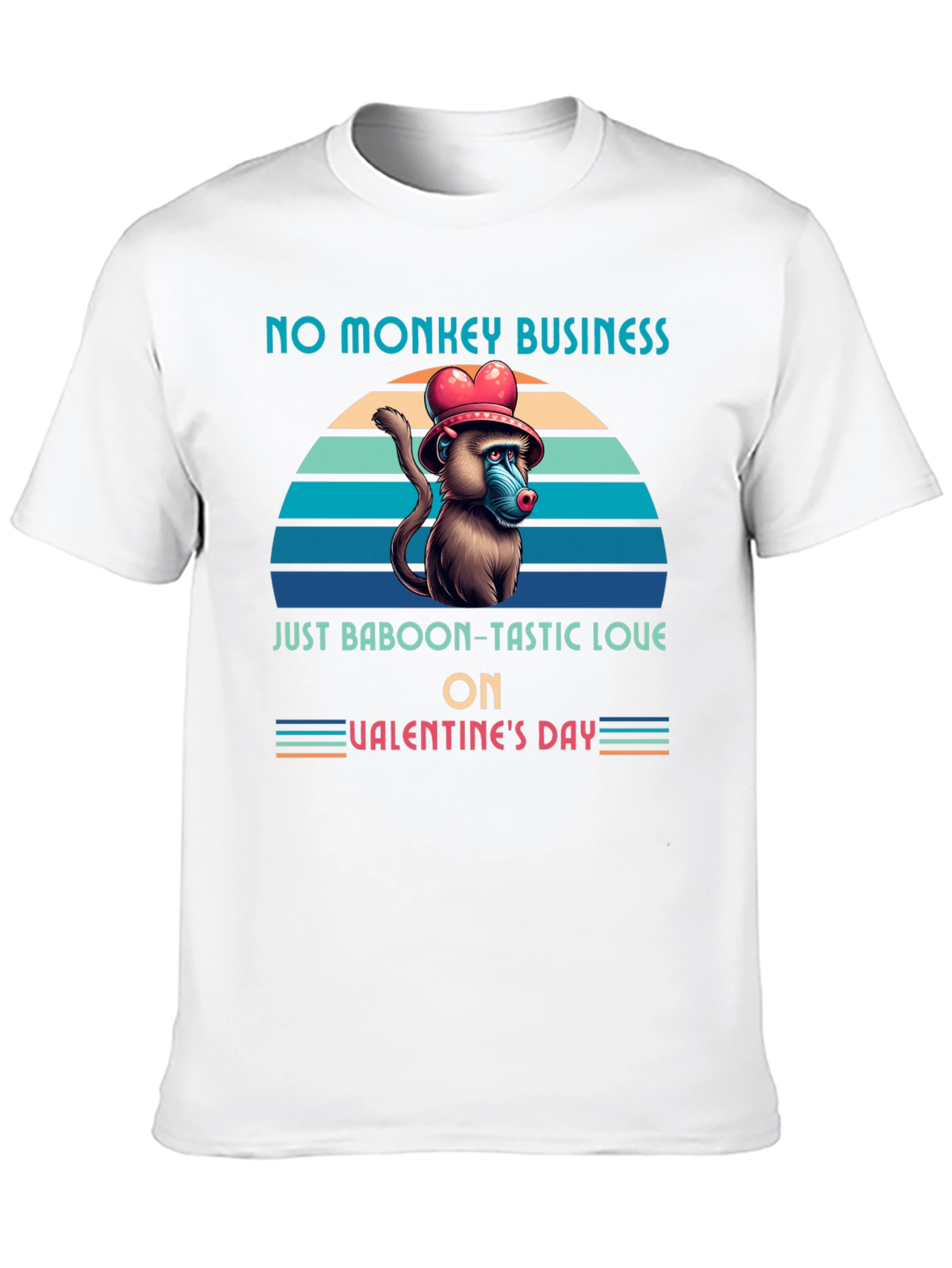 Black Baboon-tastic Valentine's Day T-Shirt view 10