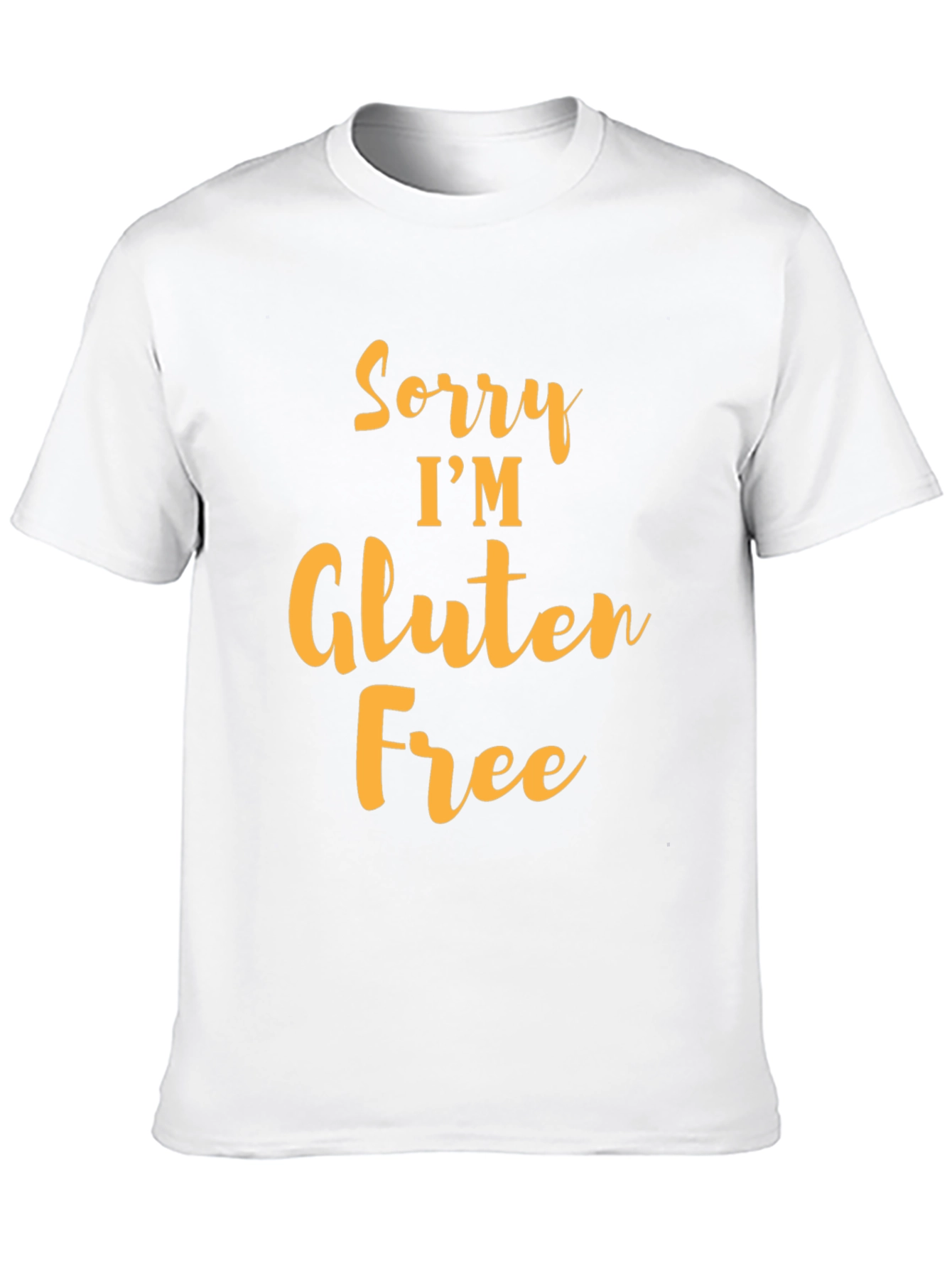Black Sorry I'm Gluten Free Black T-Shirt view 10