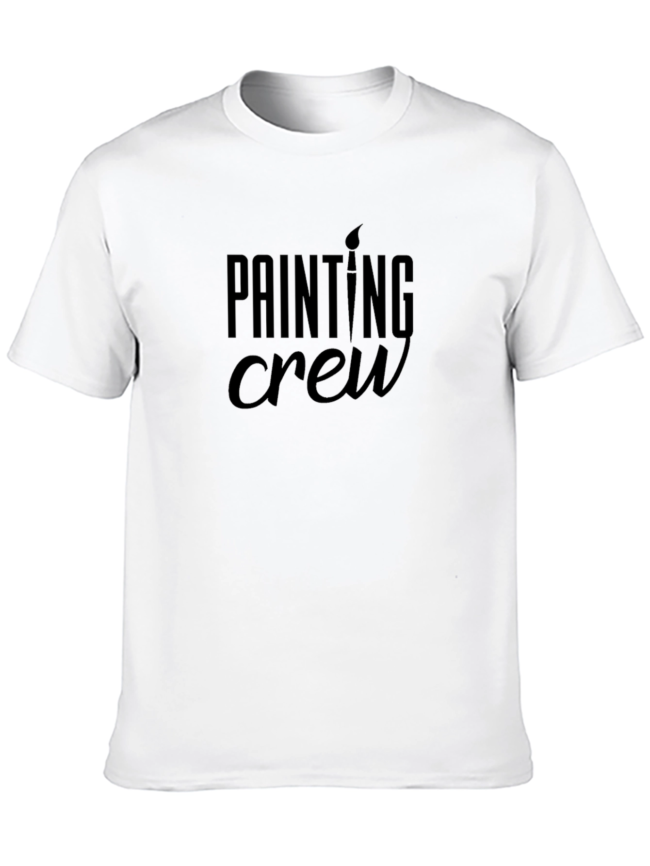Black Painting Crew Black Graphic Tee view 10
