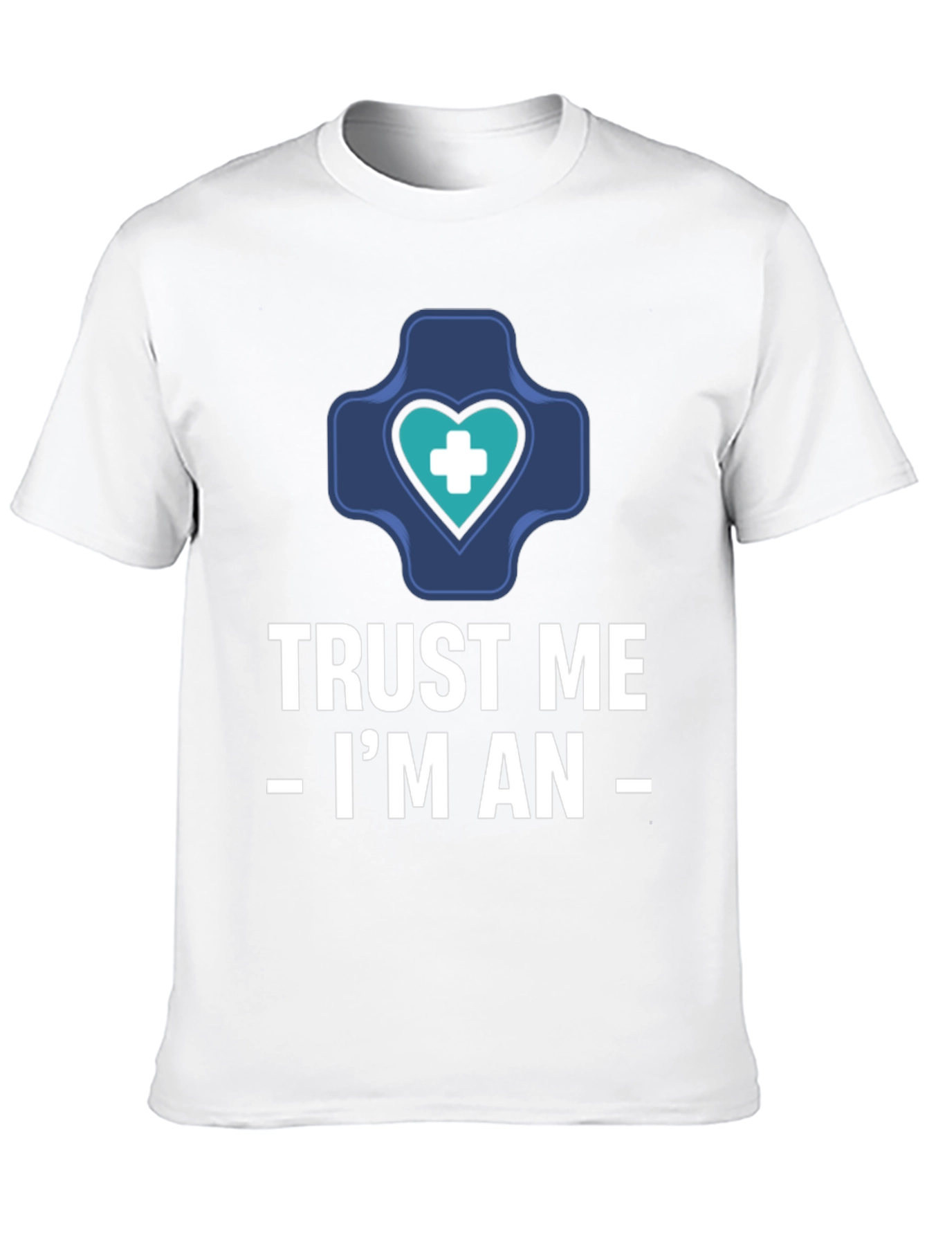 Black Trust Me I'm An T-Shirt - Medical view 10