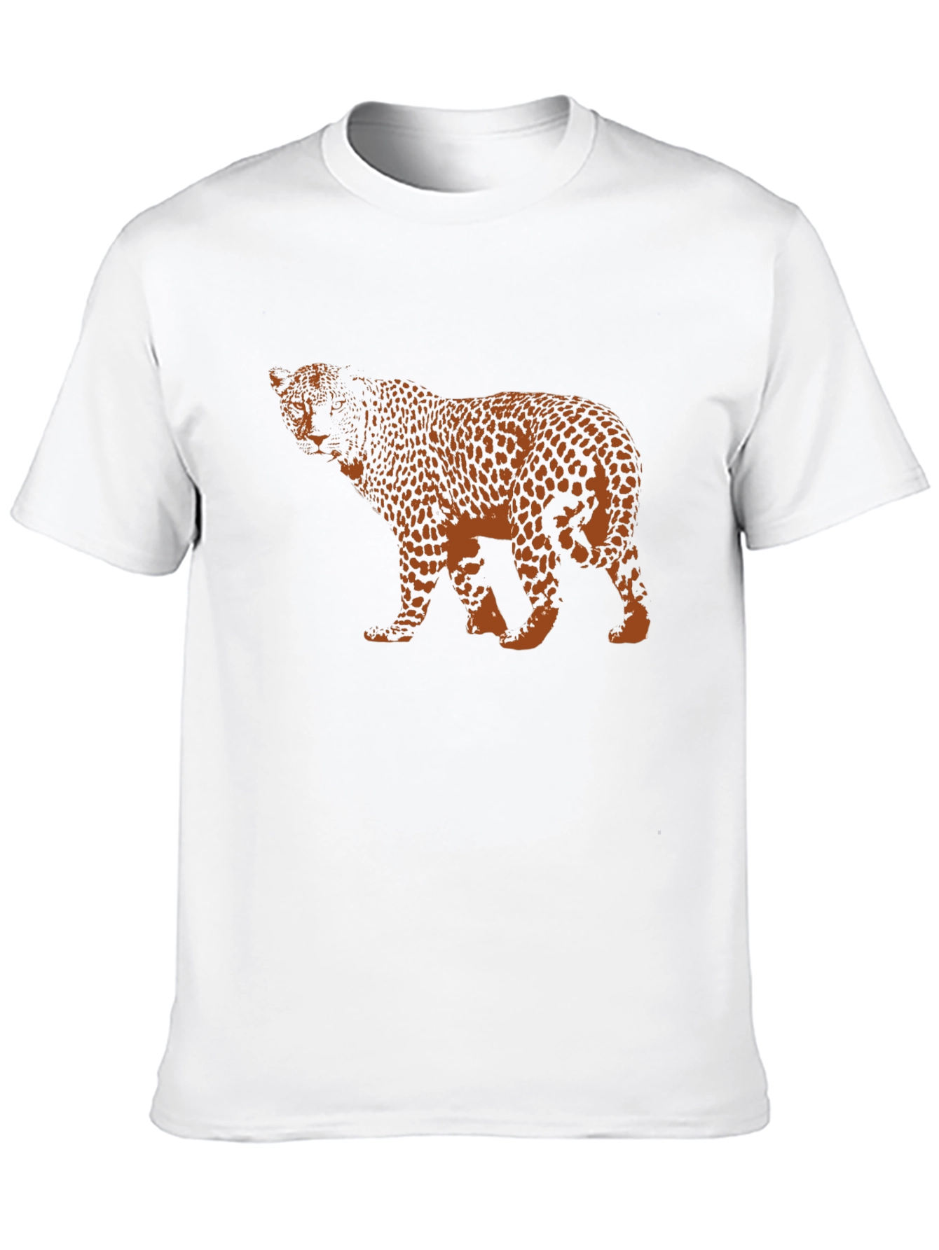 Black Leopard Print Black T-Shirt view 10