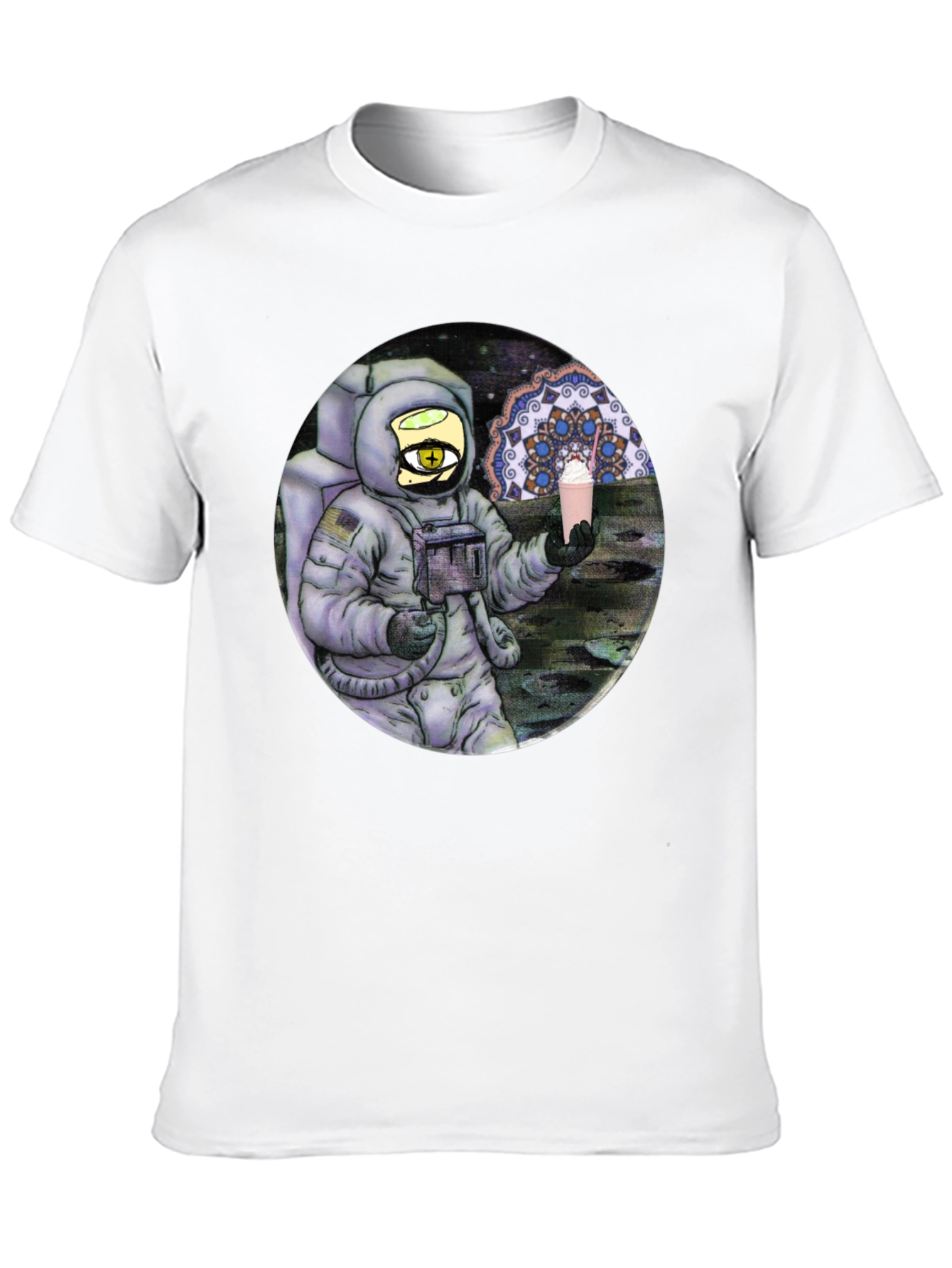 Black Astronaut Shake T-Shirt - Cosmic Comfort view 10