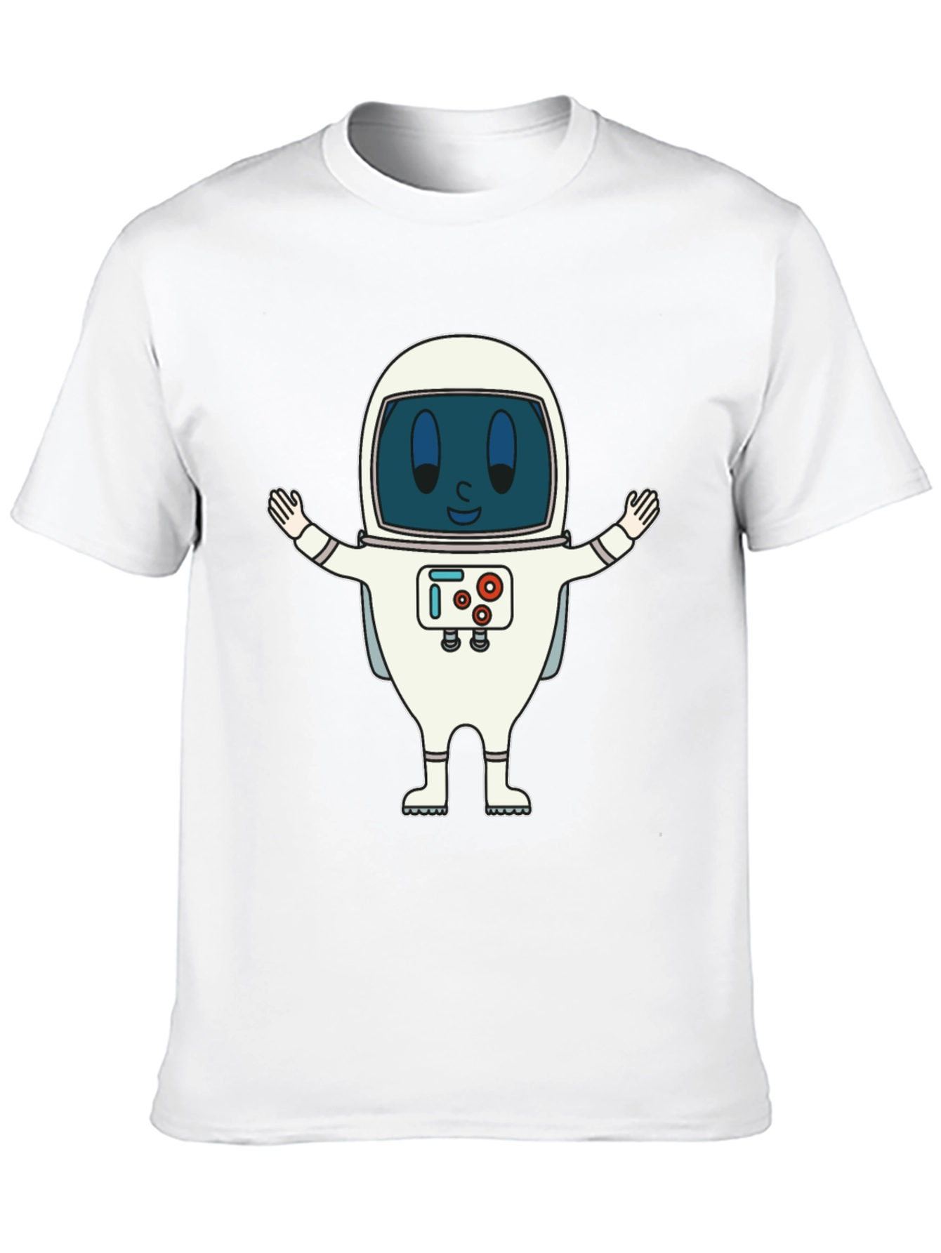 Black Astronaut Graphic Print T-Shirt - Fun Spaceman Design view 10
