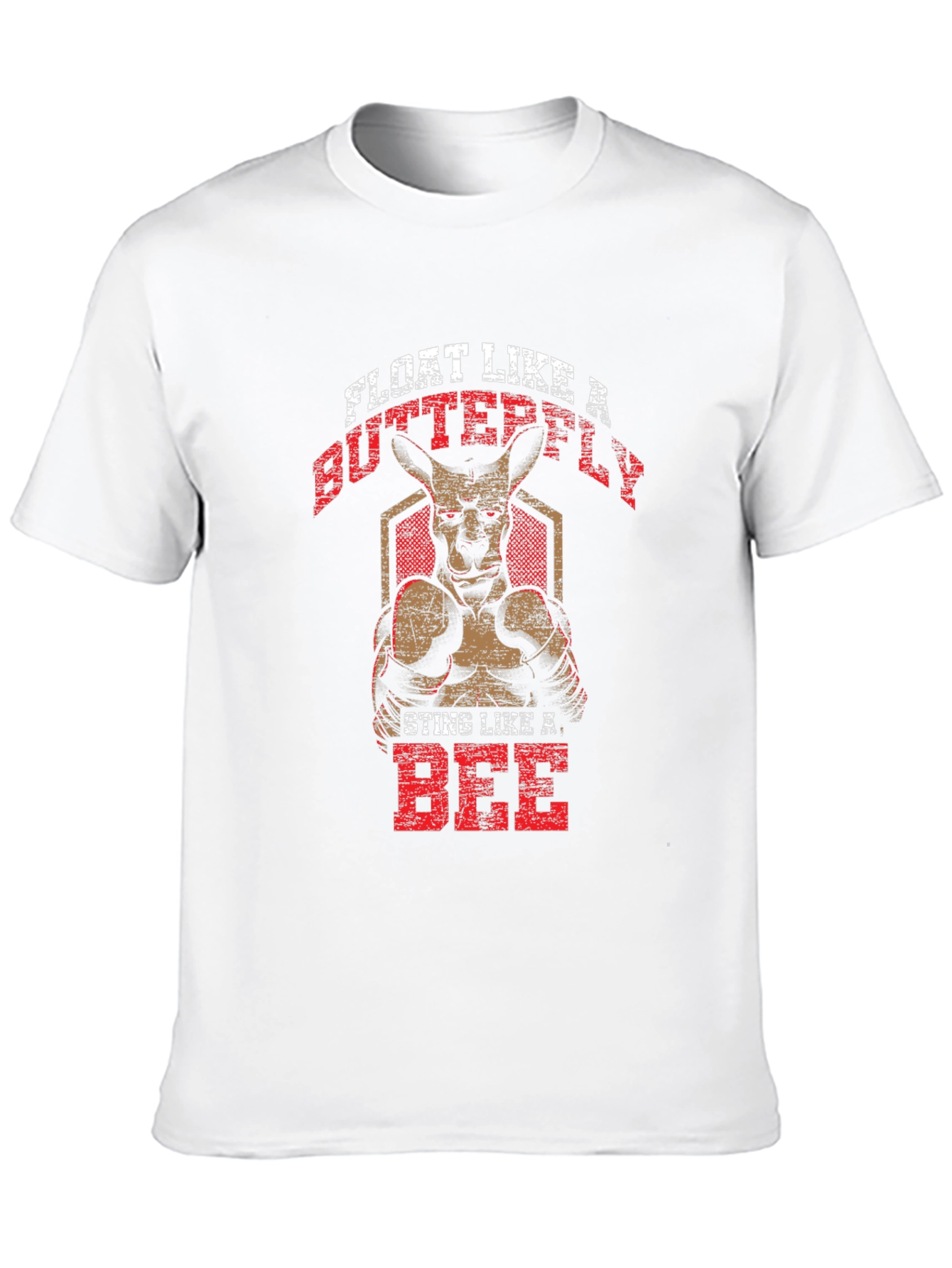 Black Kangaroo Boxer T-Shirt: Float Like a Butterfly view 10