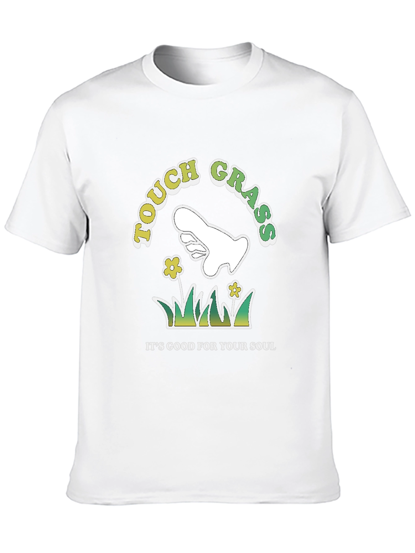 Black Touch Grass T-Shirt, Good For Your Soul Graphic Tee view 10