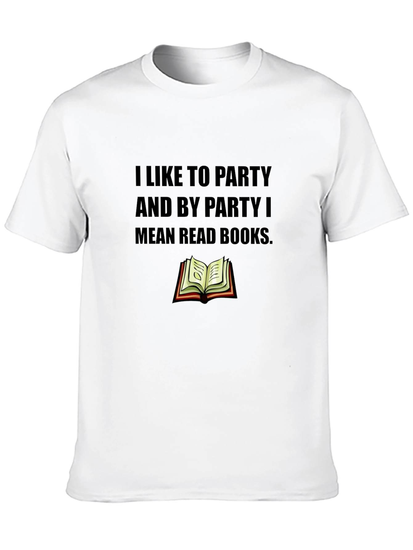 Black Party Means Books Black Graphic Tee view 10