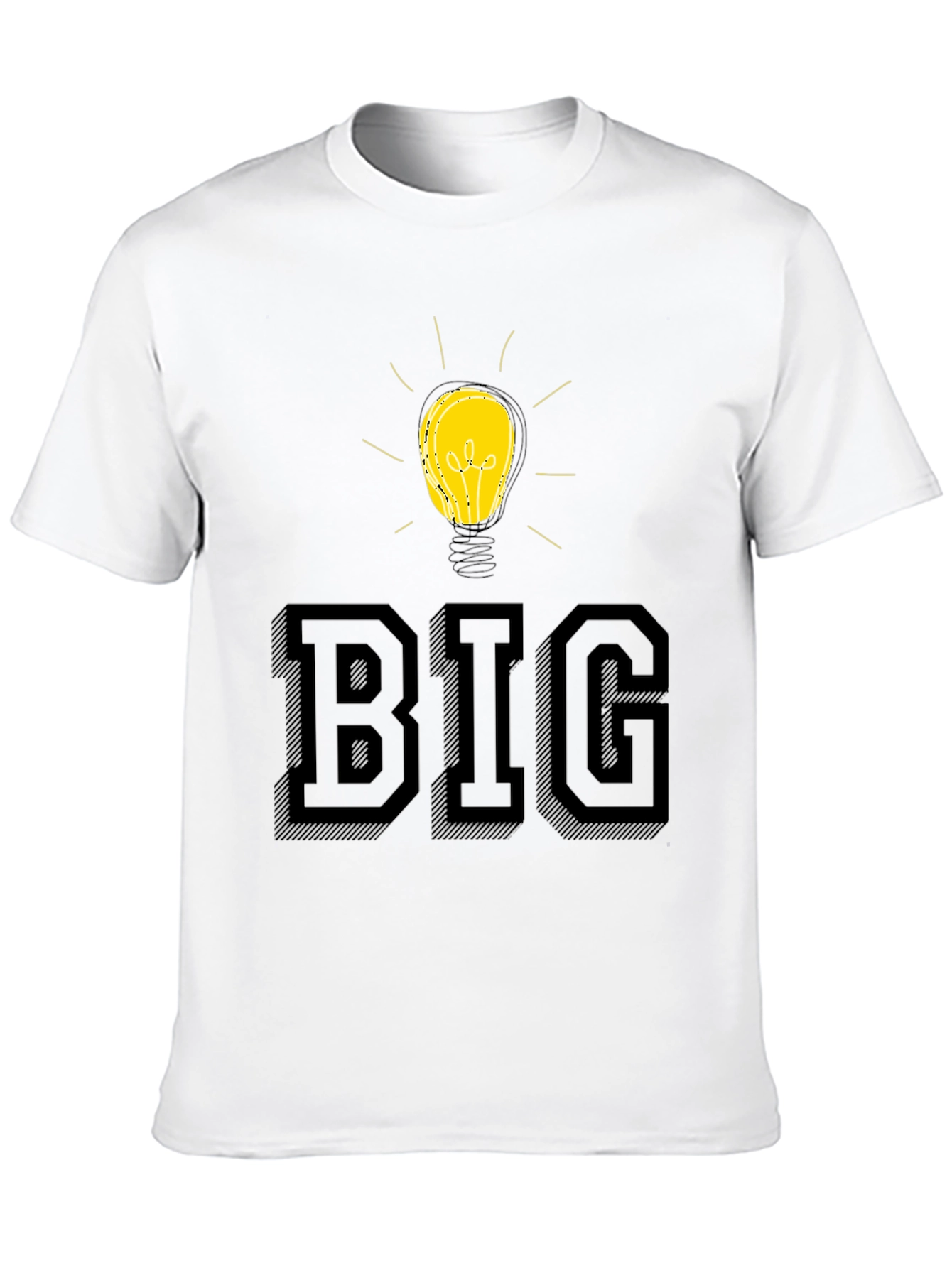 Black Big Idea T-Shirt - Black Cotton Blend view 10