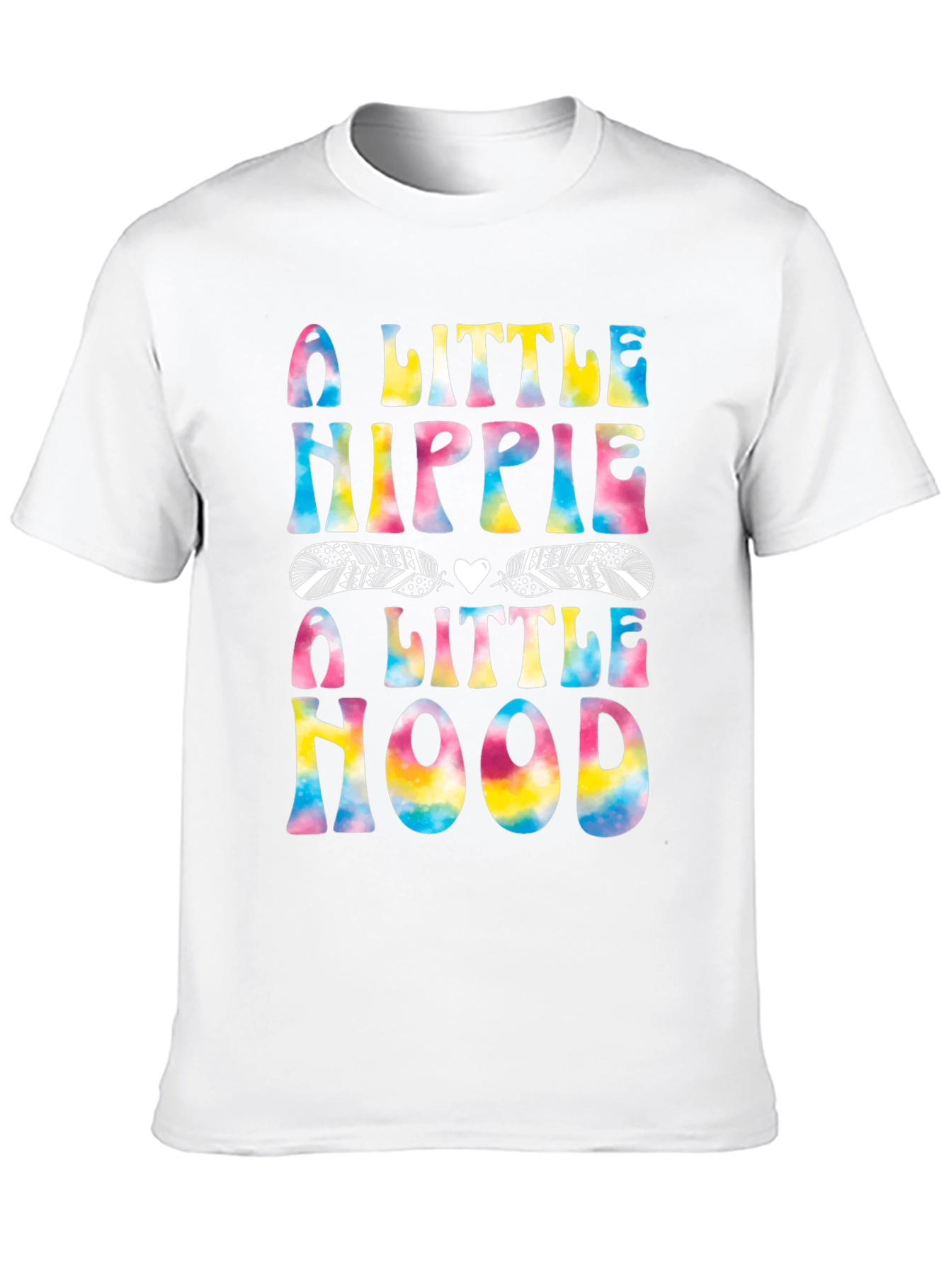 Black A Little Hippie A Little Hood T-Shirt view 10
