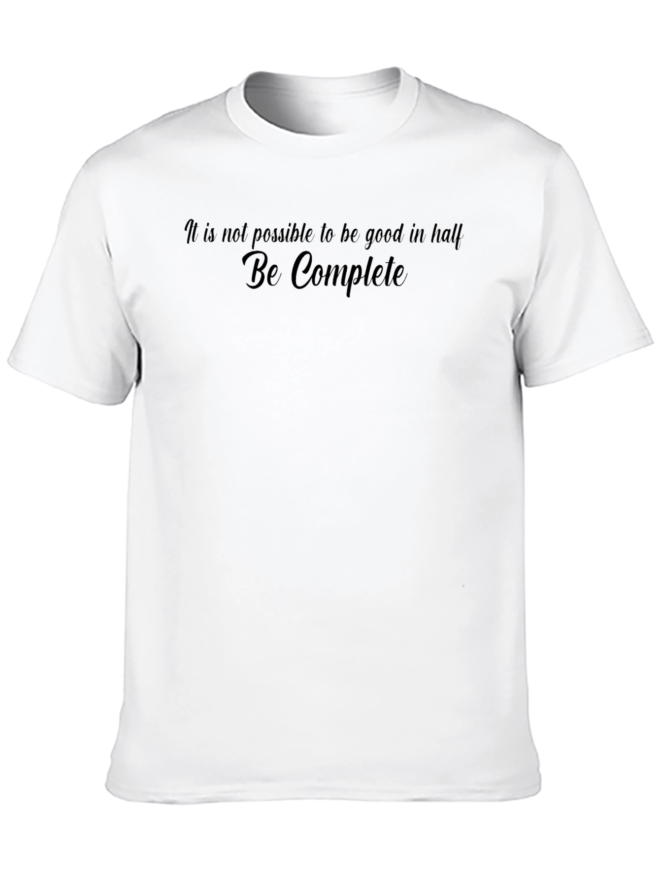 Black Be Complete Graphic T-Shirt view 10