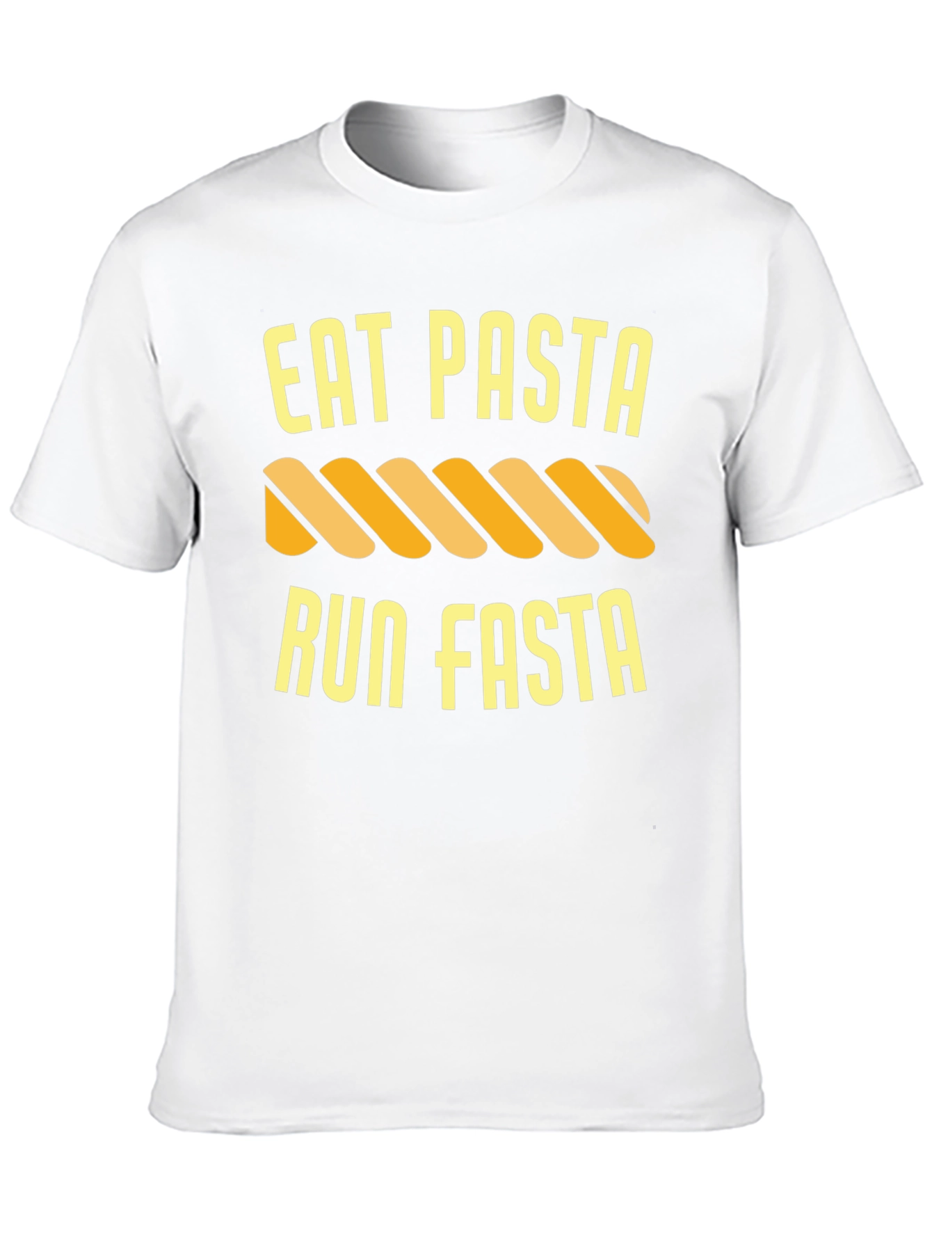 Black Eat Pasta Run Fasta Funny T-Shirt view 10
