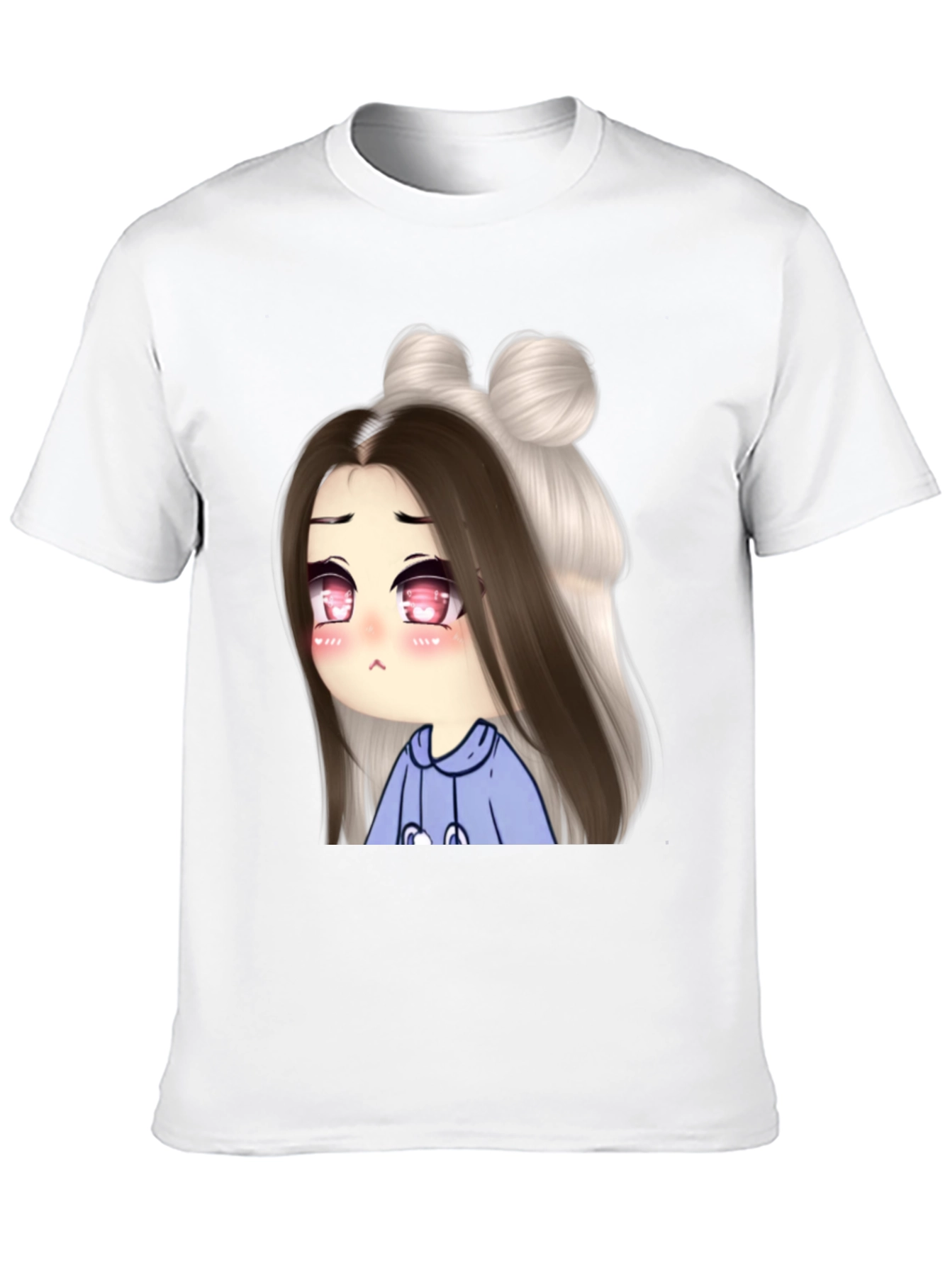 Black Anime Girl Graphic Tee - Unique Design view 10