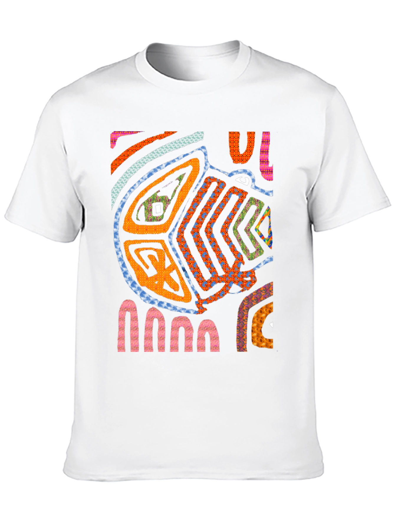 Black Abstract Art Tee - Unique Graphic Print T-Shirt view 10