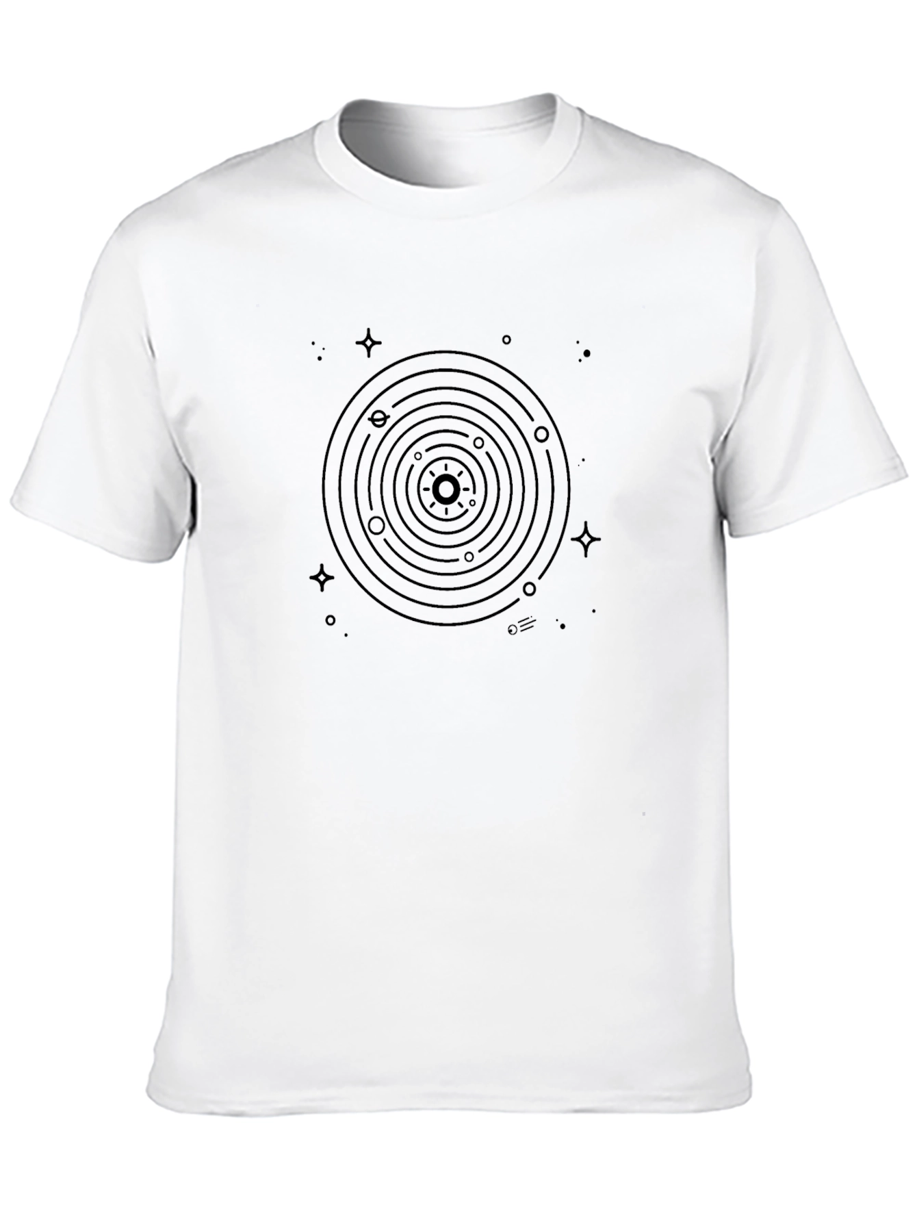 Black Solar System Graphic T-Shirt - Astronomy Tee view 10