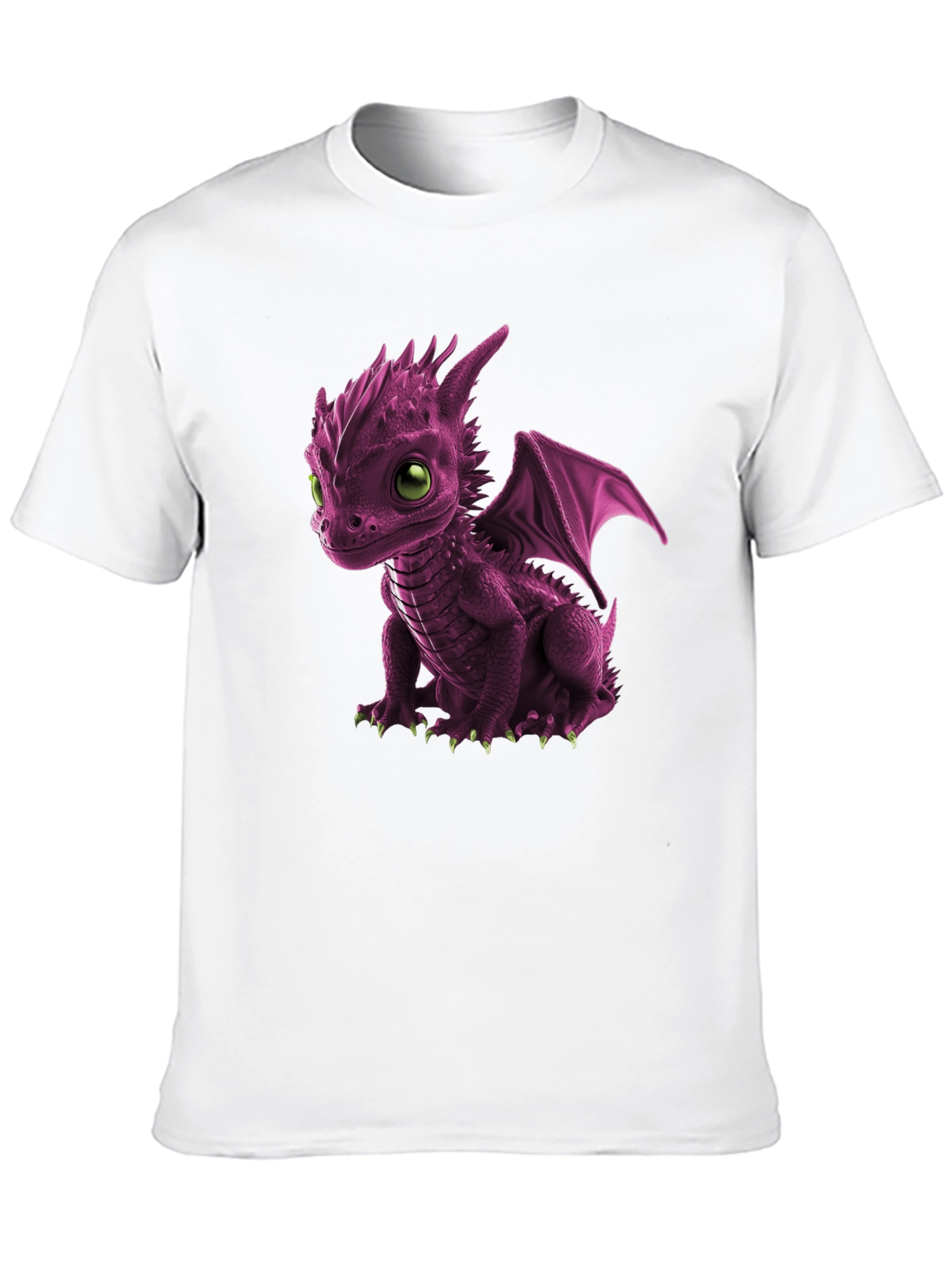 Black Cute Dragon Graphic Tee - Unique Design view 10