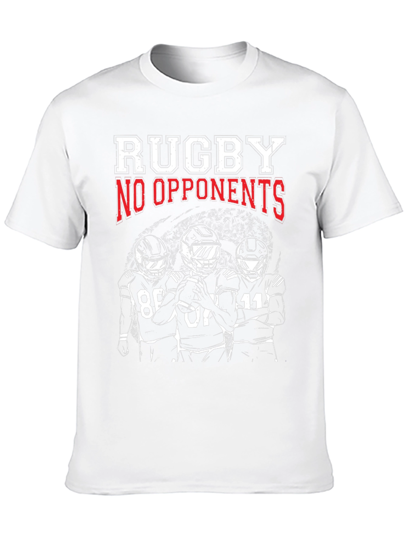 Black Rugby No Opponents Graphic Tee view 10