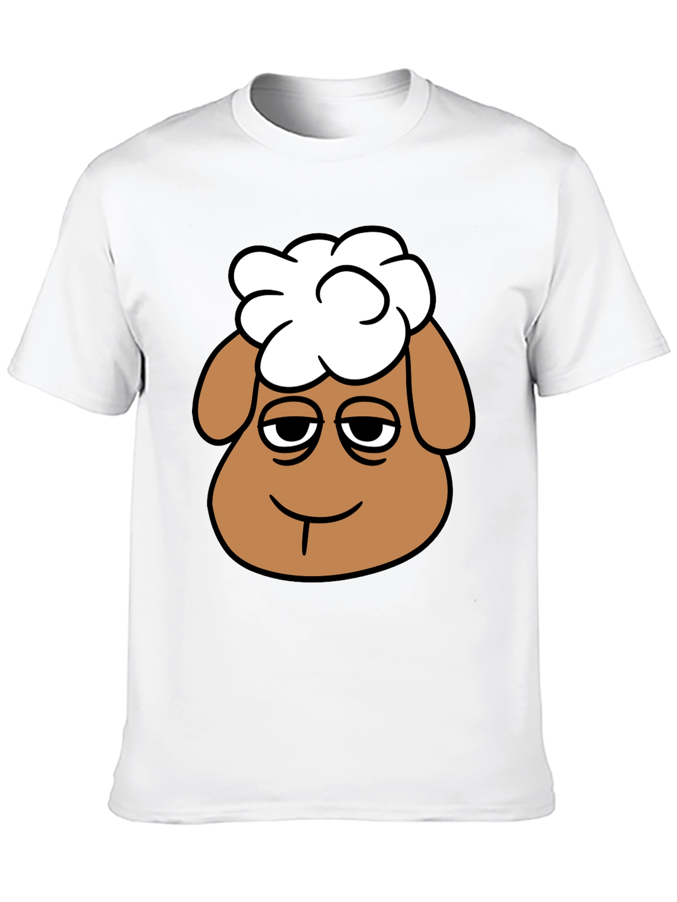 Shaun the Sheep Graphic Tee - Black Cotton Shirt - 10