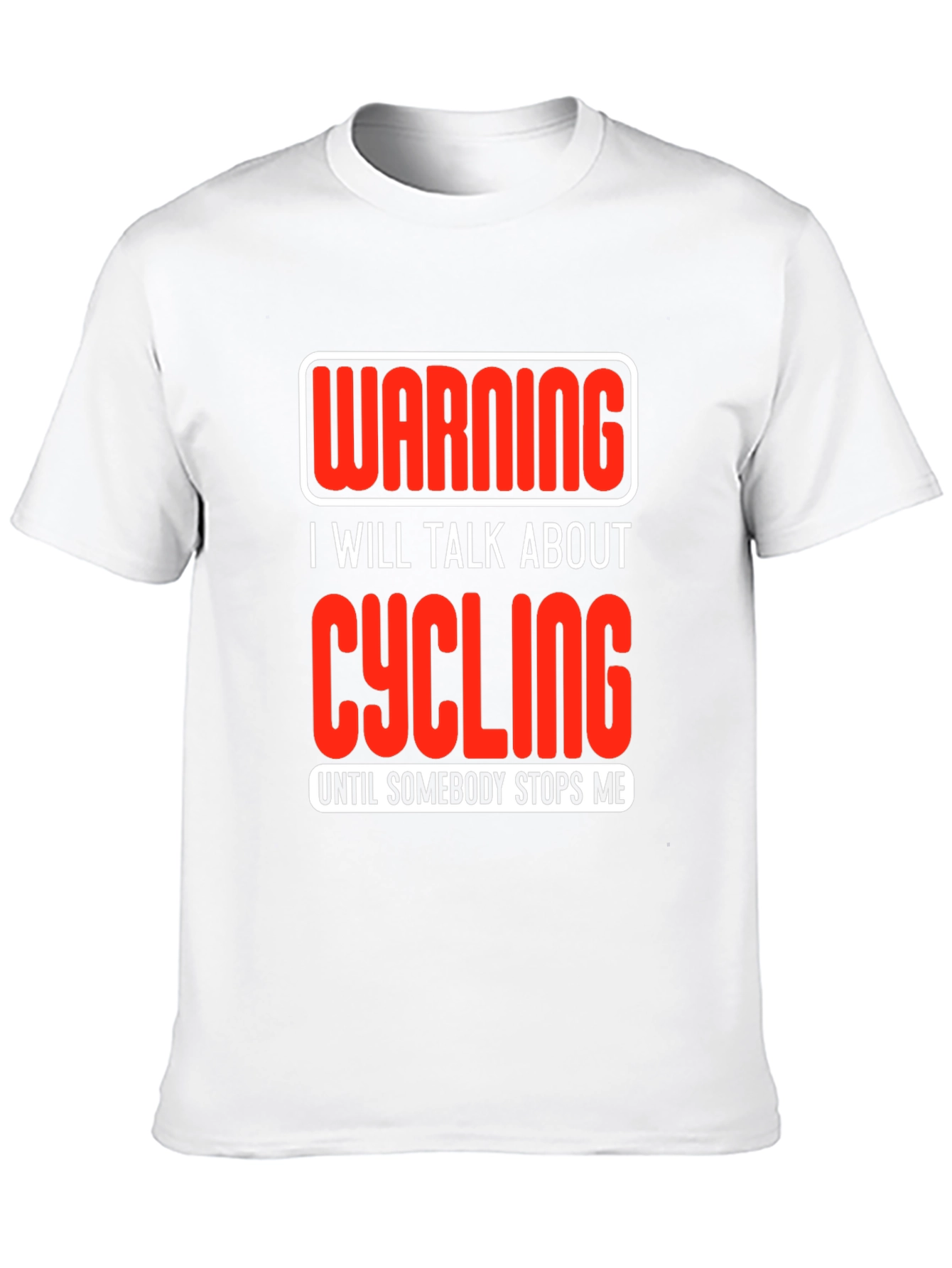 Black Cycling Enthusiast T-Shirt - Warning I Will Talk About Cycling view 10