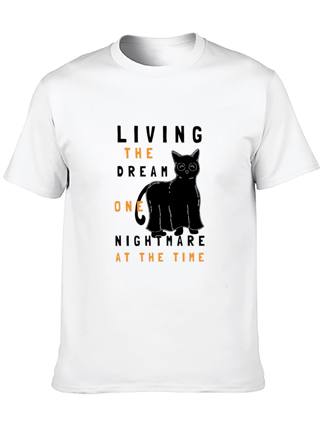 Black Living The Dream Black Cat Graphic Tee view 10
