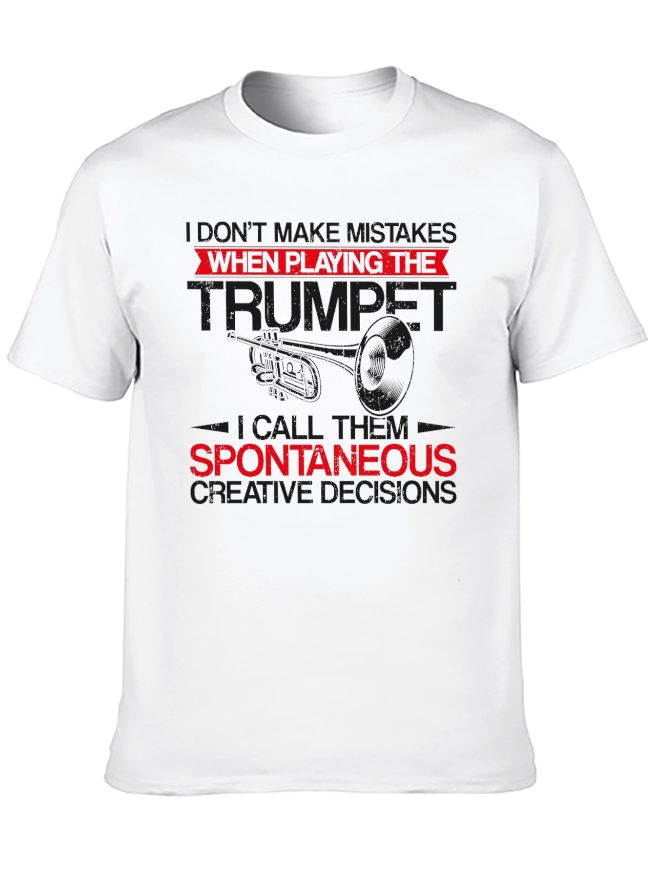 Black Trumpet Player Funny Graphic T-Shirt view 10