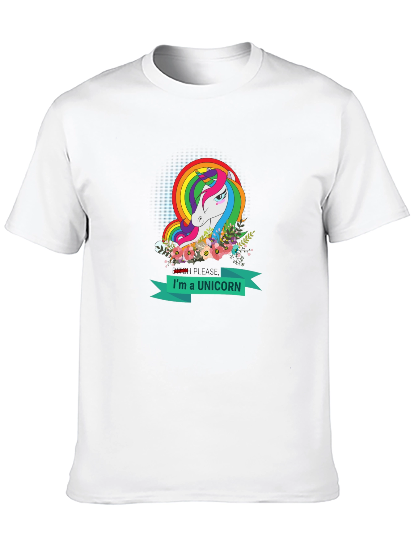 Black I'm a Unicorn T-Shirt - Rainbow Unicorn Design view 10