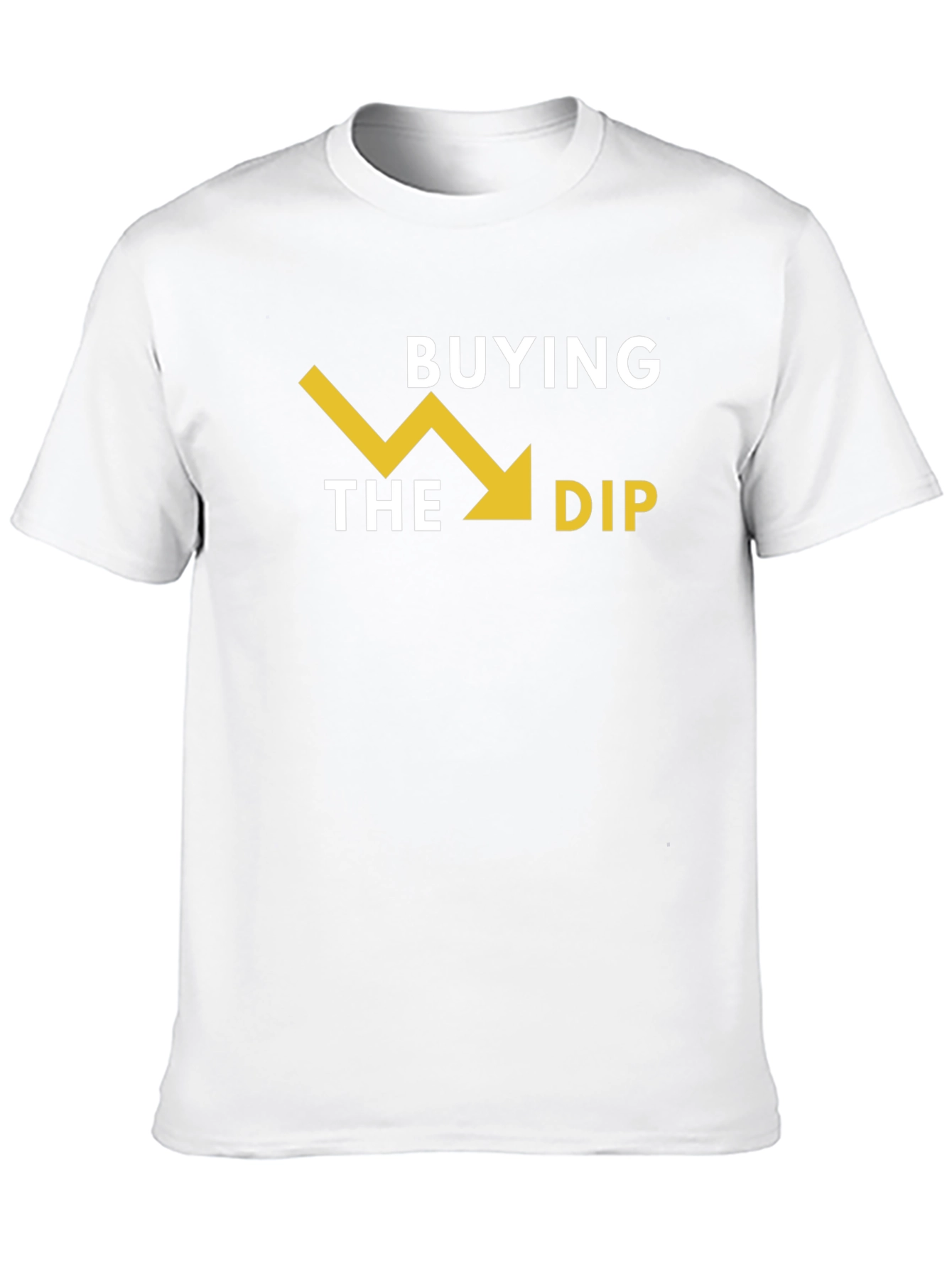 Black Buying the Dip Graphic Tee - Stock Market T-Shirt view 10